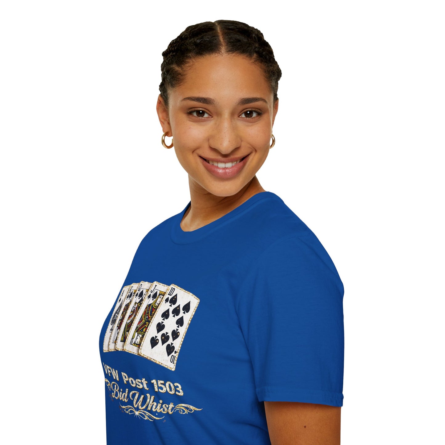 Bid Whist Playing Cards Tee — VFW Post 1503 Card Game T-Shirt
