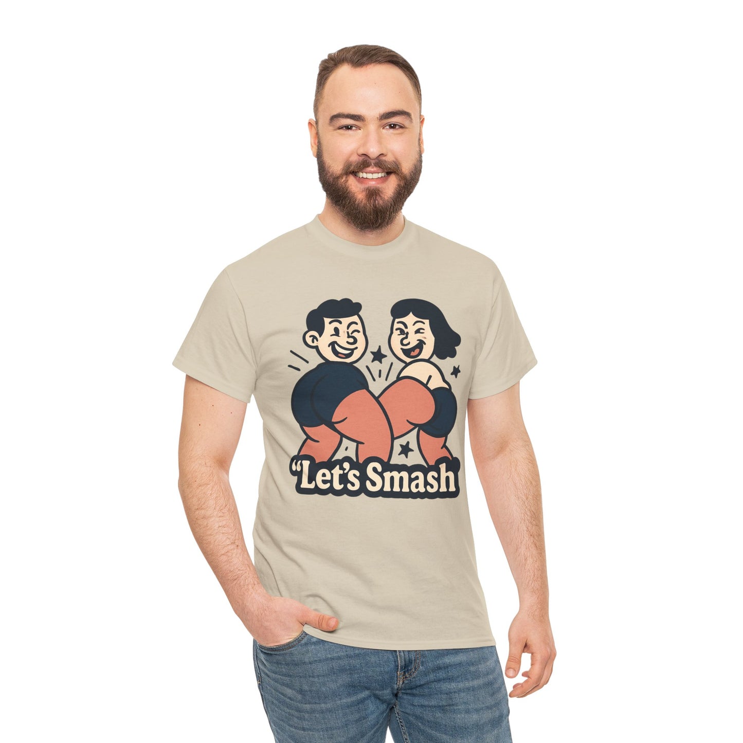 Let's Smash Tee — Retro Couples Valentine's T-Shirt