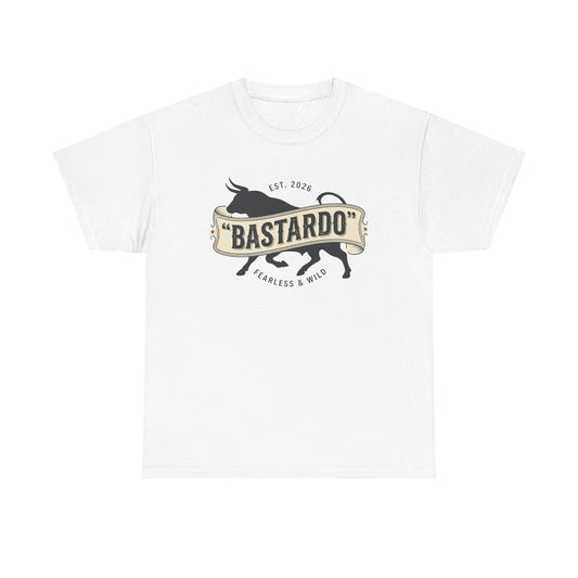 Bastardo Graphic Tee — Vintage Bull Emblem T-Shirt