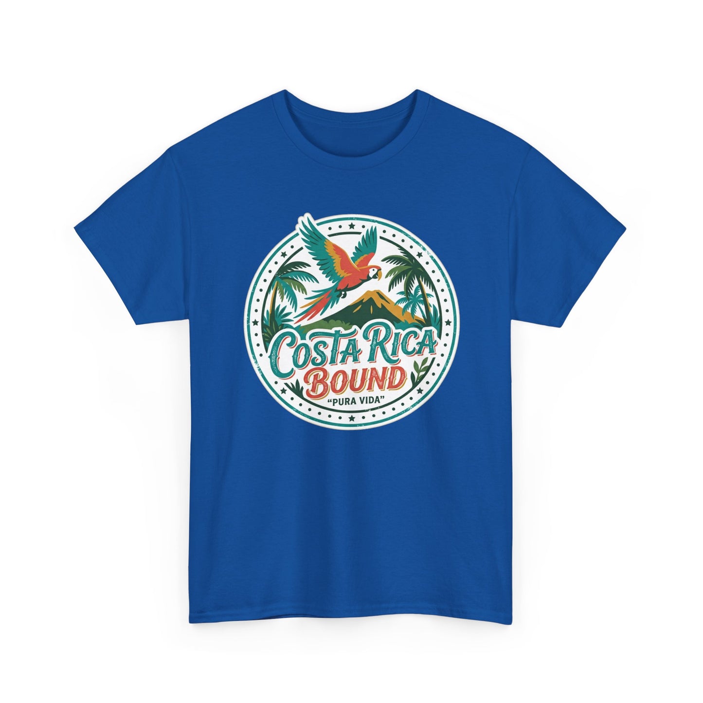 Costa Rica Bound T-Shirt — Tropical Parrot Travel Tee Printify