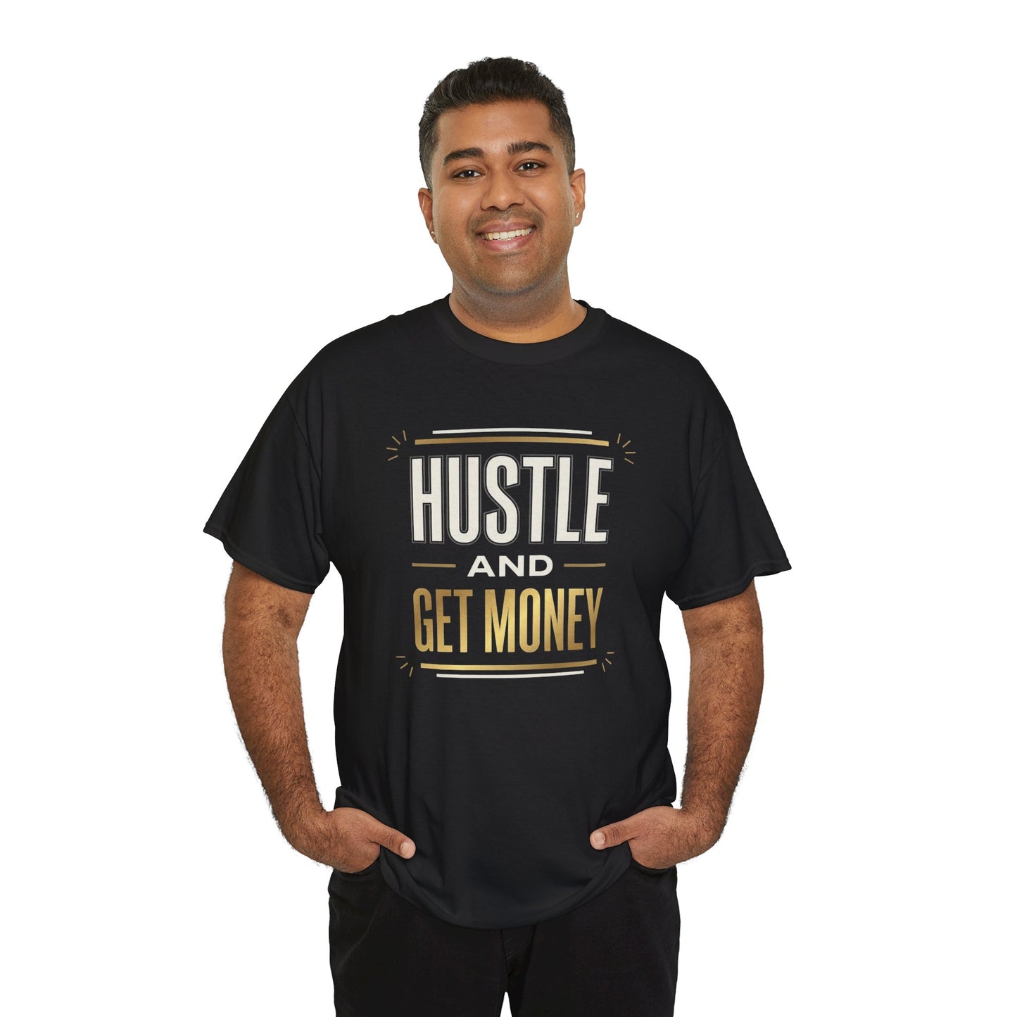 Hustle and Get Money Tee - Motivational Streetwear Graphic T-Shirt