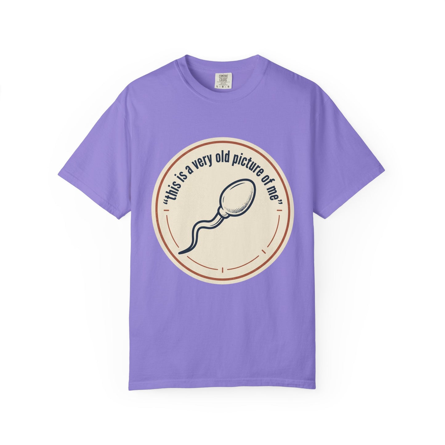 Vintage Sperm Graphic T-Shirt — "this is a very old picture of me"