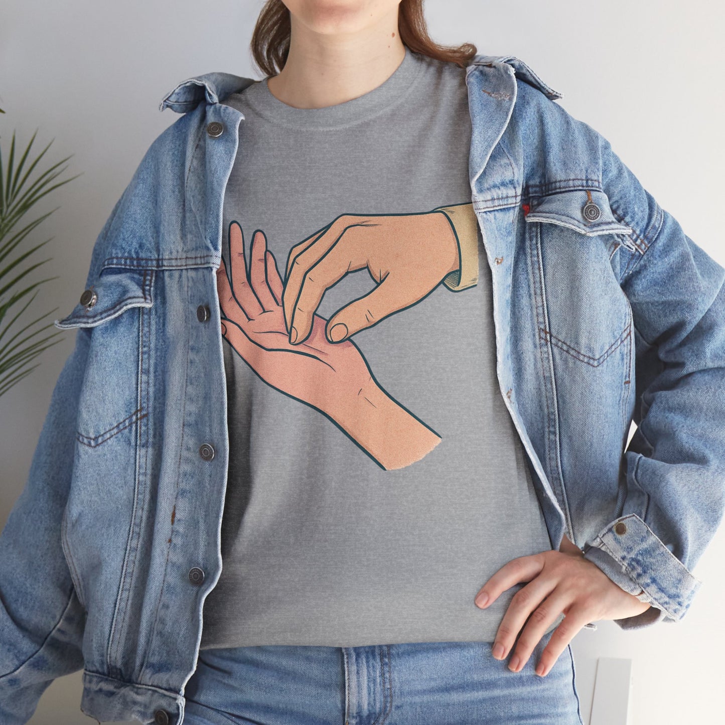 T-Shirt - Gentle Palm Reading Illustration Tee