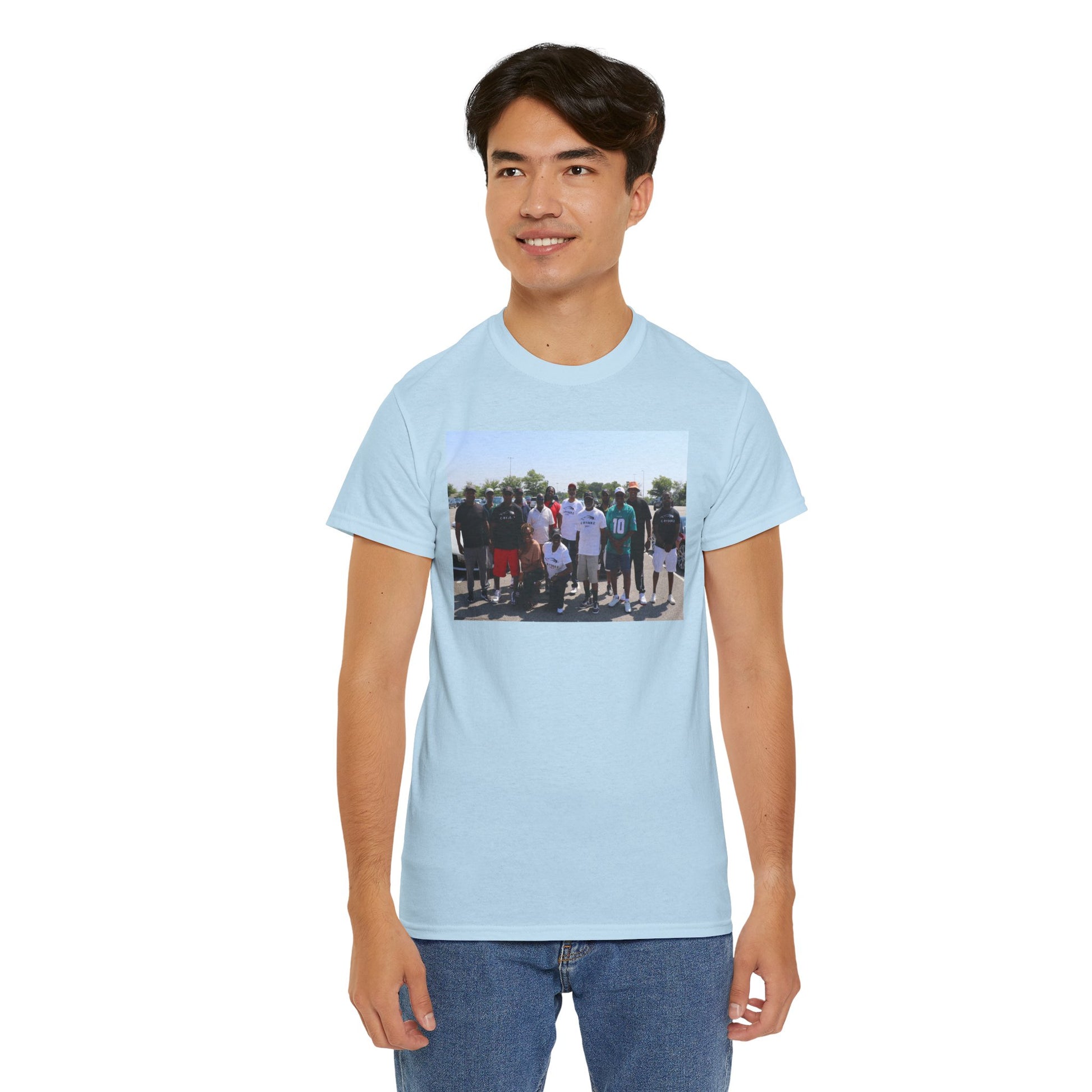 C-RYDERZ Group Photo Custom Tee — Personalized Reunion & Team Picture Shirt Printify