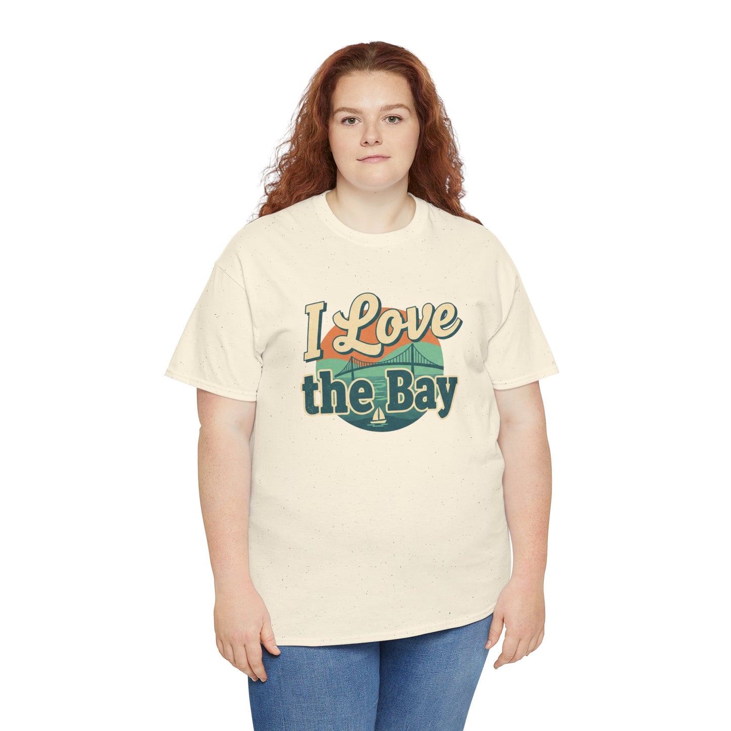 I Love the Bay T-Shirt — Retro Coastal Tee for Bay Lovers