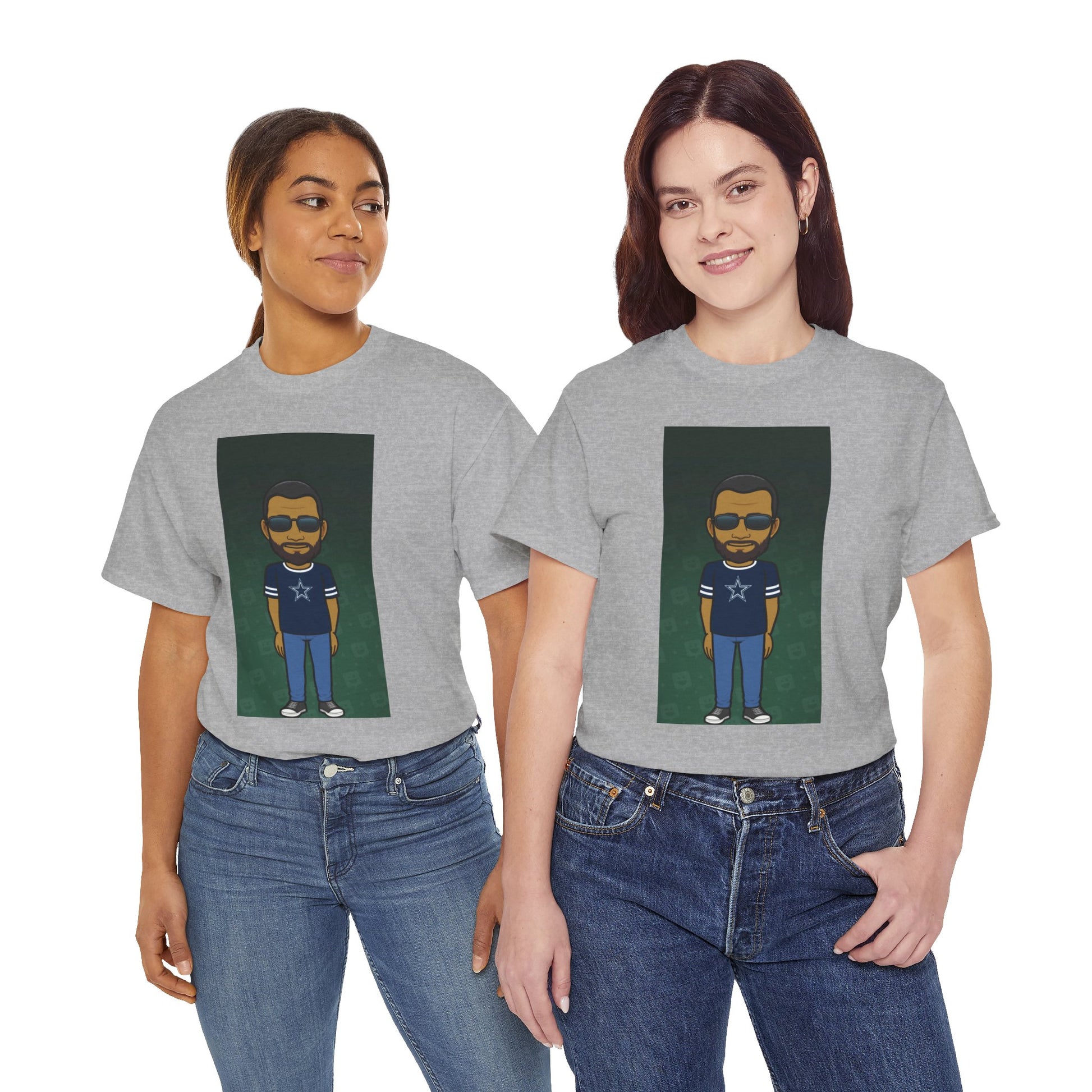 Cartoon Guy Graphic Tee — Personalized Avatar Shirt Printify