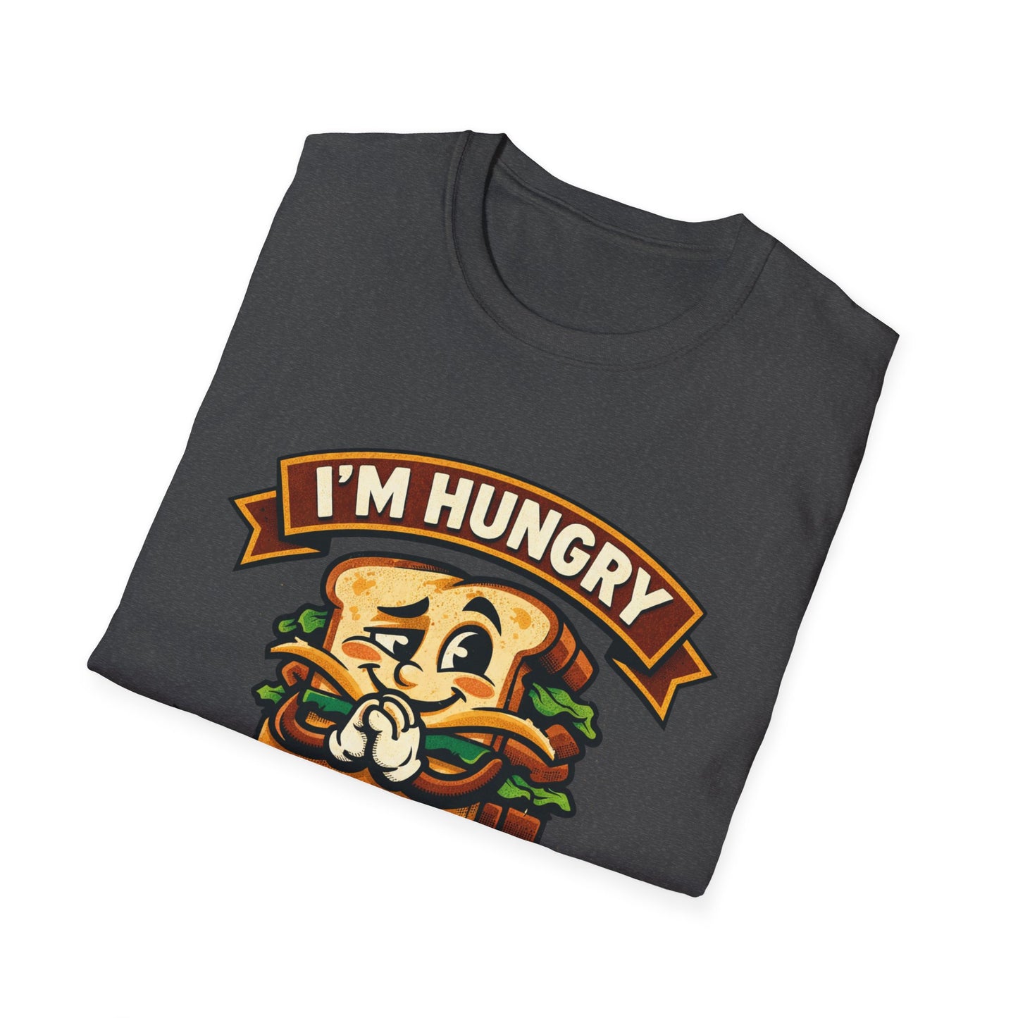I'm Hungry Burger Graphic T-Shirt — "Do You Feel Buying Me Some Food?" Funny Foodie Tee