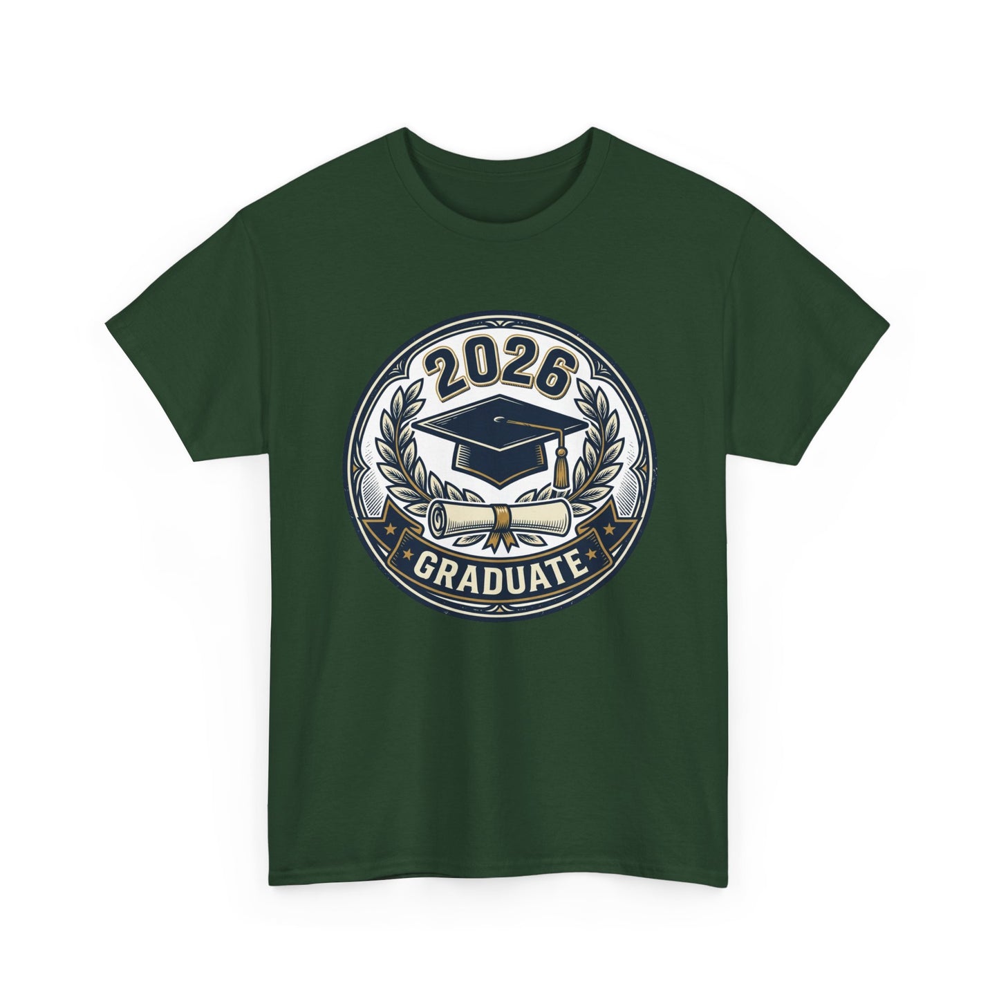 2026 Graduate T-Shirt — Graduation Cap Emblem Tee