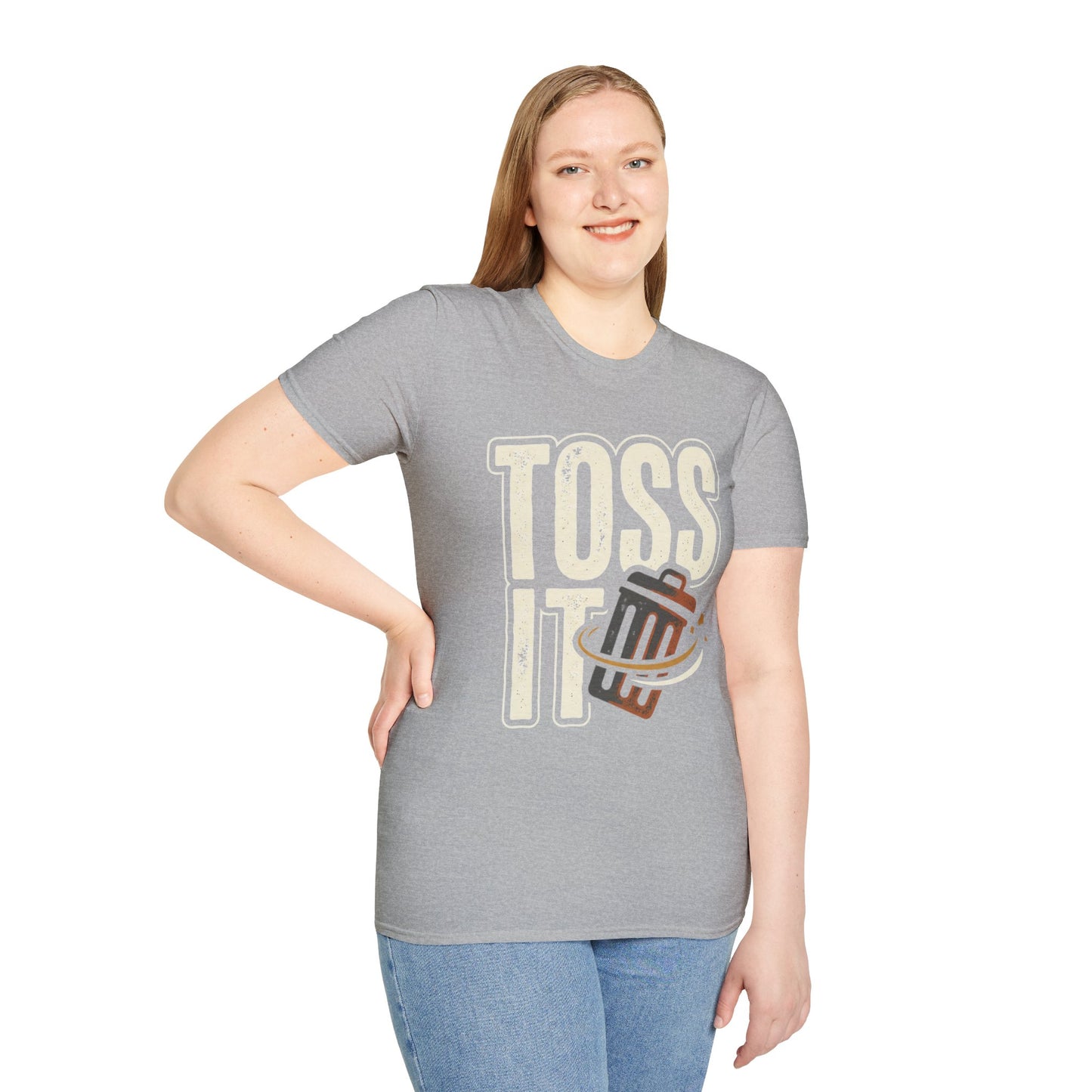 Toss It Graphic T‑Shirt — Casual Recycling / Trash Toss Tee