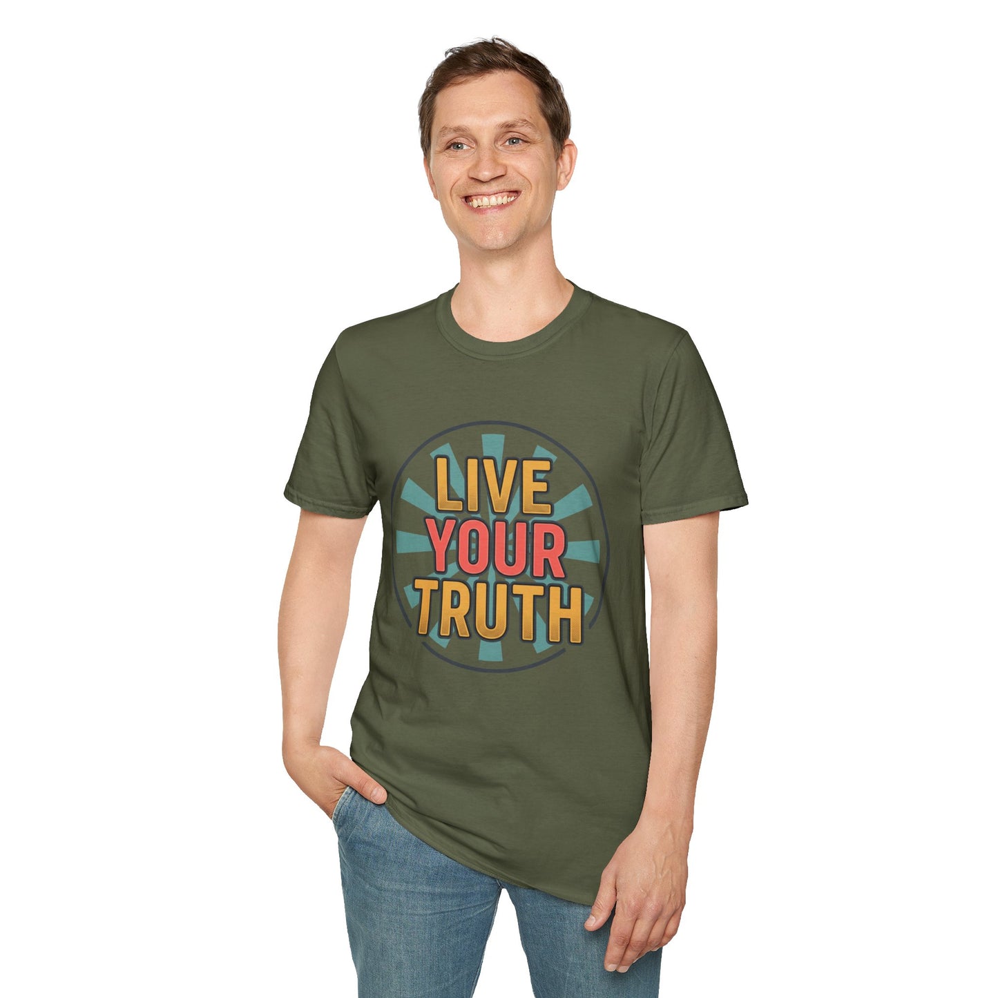 Live Your Truth T-Shirt — Retro Inspirational Graphic Tee