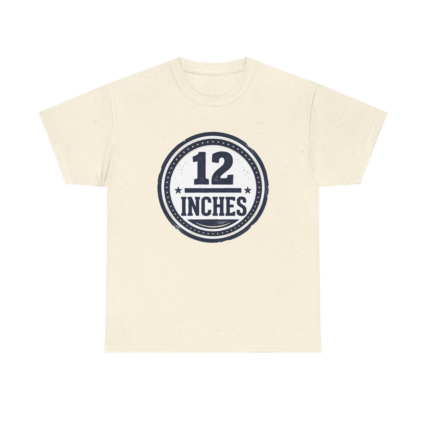 12 Inches Badge T-Shirt — Vintage Stamp Graphic Tee