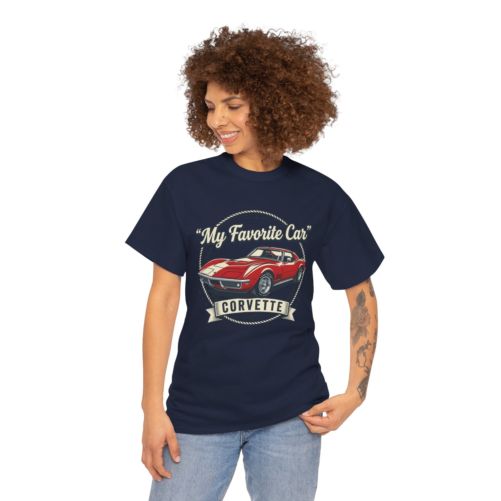 Corvette 'My Favorite Car' Classic Muscle Tee Printify