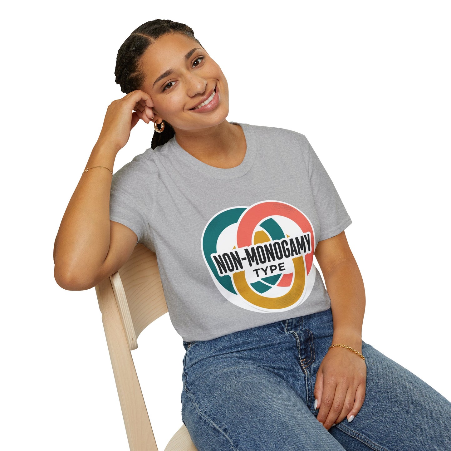 Non-Monogamy Type T-Shirt — Retro Polyamory Pride Tee Printify