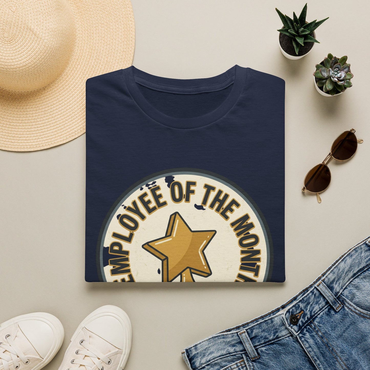Employee of the Month T-Shirt — Participation Award Star Tee