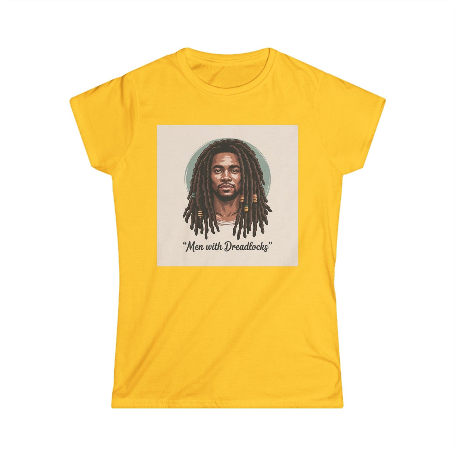 Dreadlocks Portrait Tee — "Men with Dreadlocks" Graphic Women's Shirt Printify