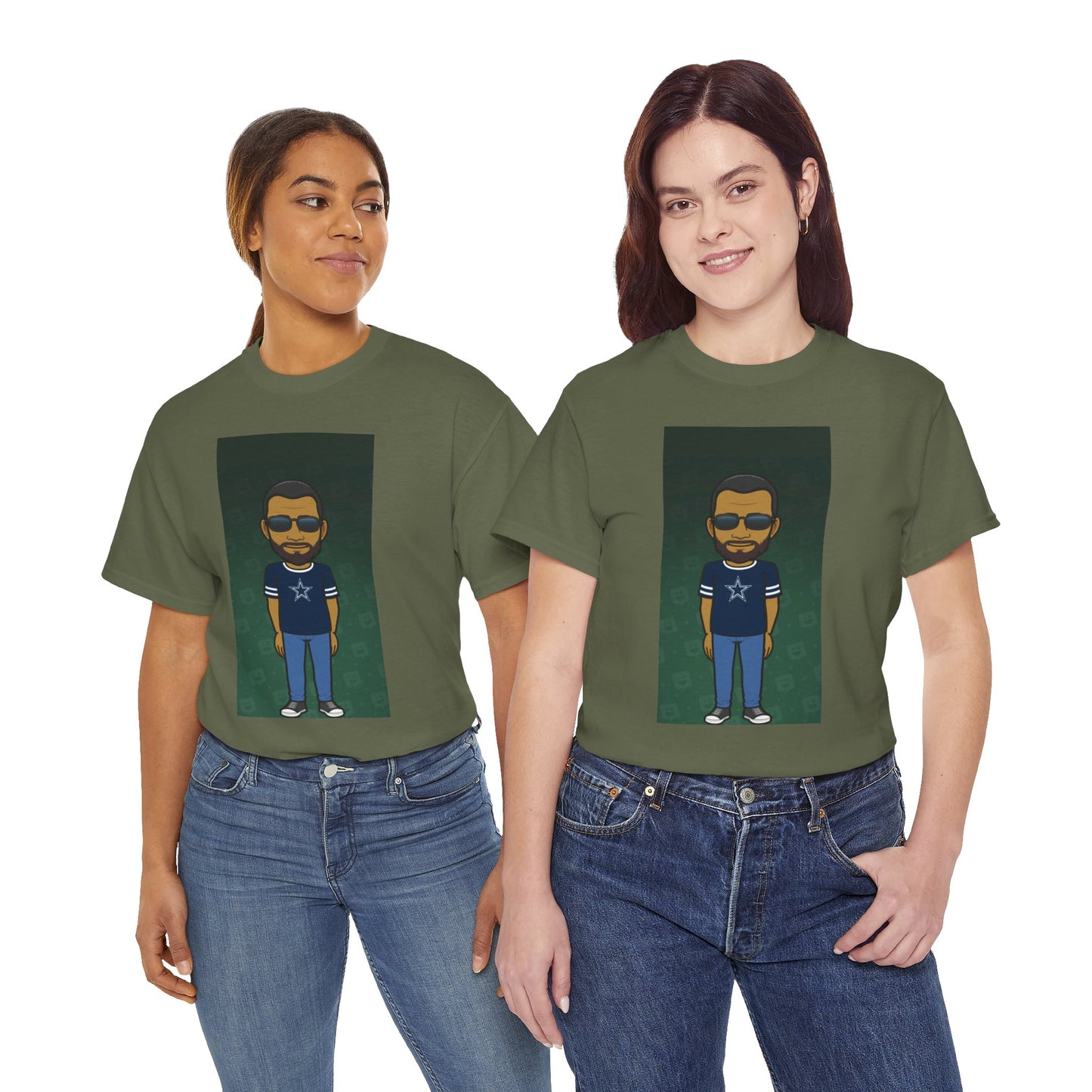 Cartoon Guy Graphic Tee — Personalized Avatar Shirt Printify