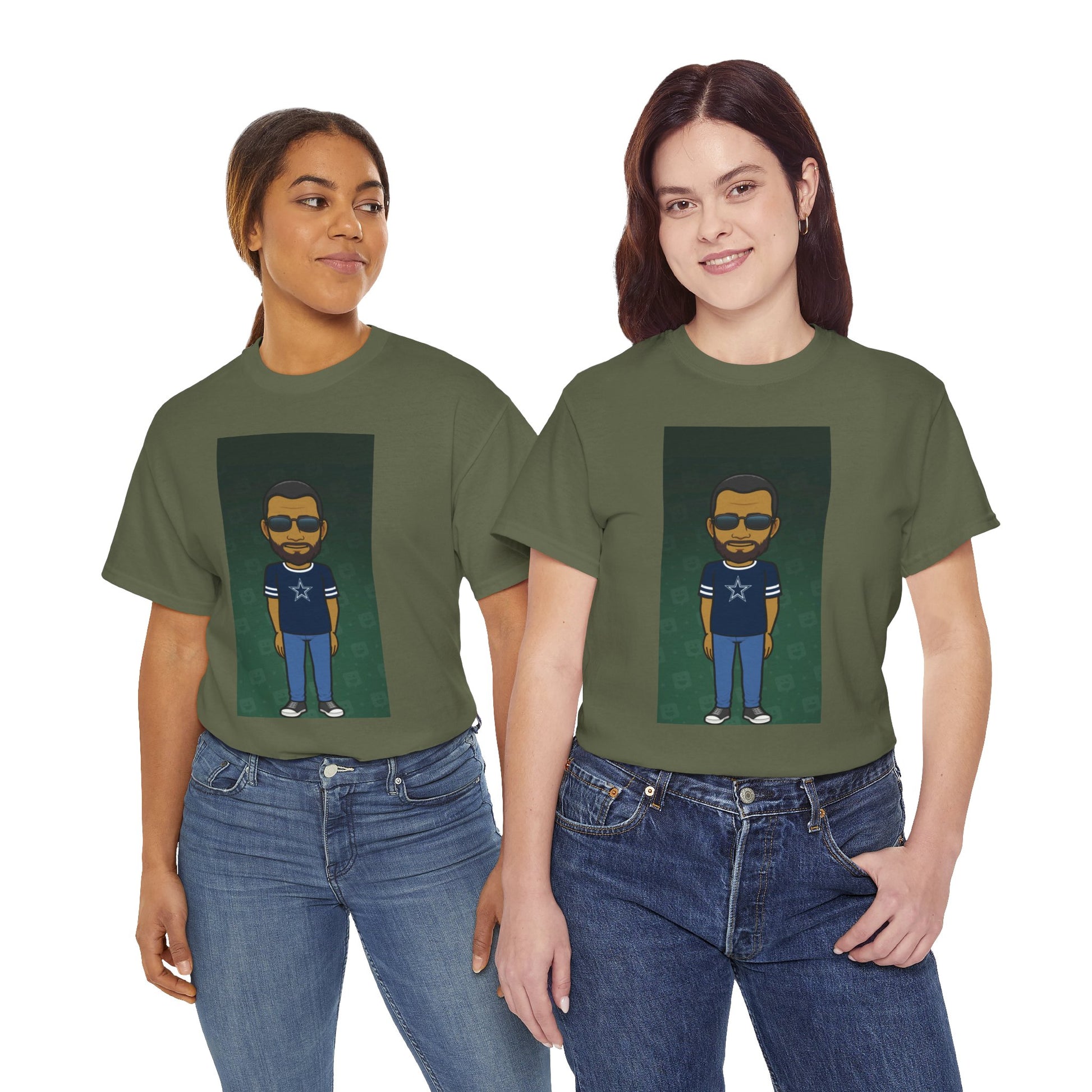 Cartoon Guy Graphic Tee — Personalized Avatar Shirt Printify