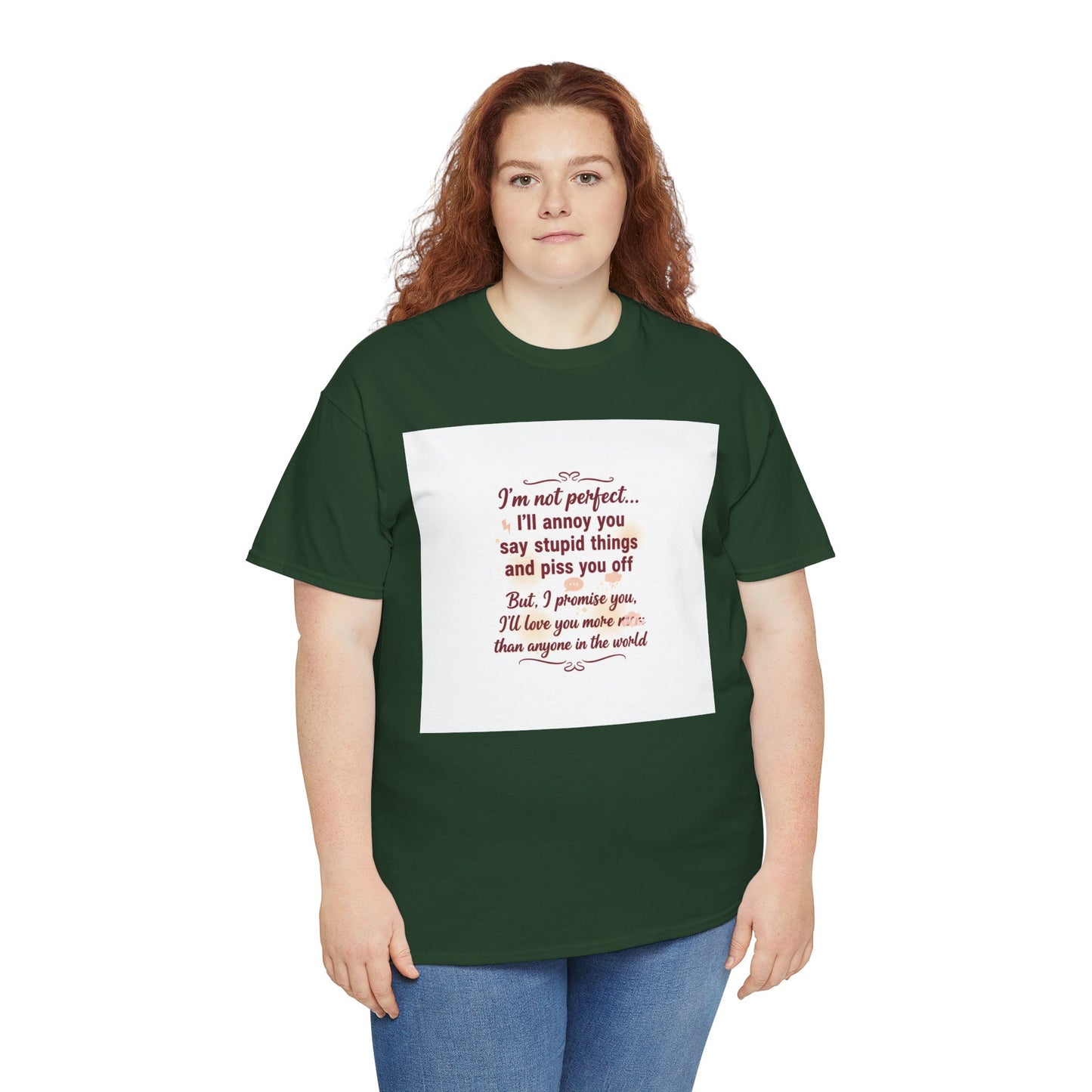 Funny Relationship Tee — “I’m Not Perfect… I’ll Annoy You” Couples T‑Shirt Printify