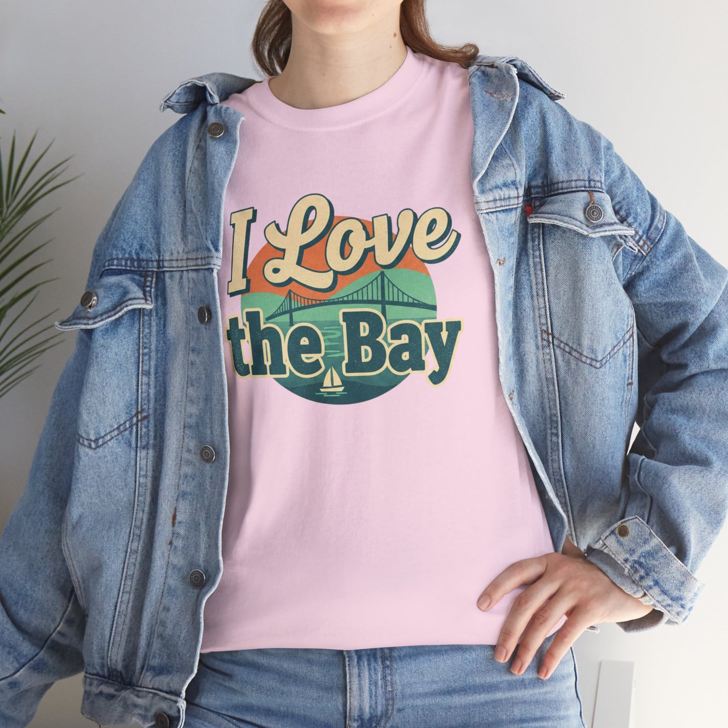 I Love the Bay T-Shirt — Retro Coastal Tee for Bay Lovers