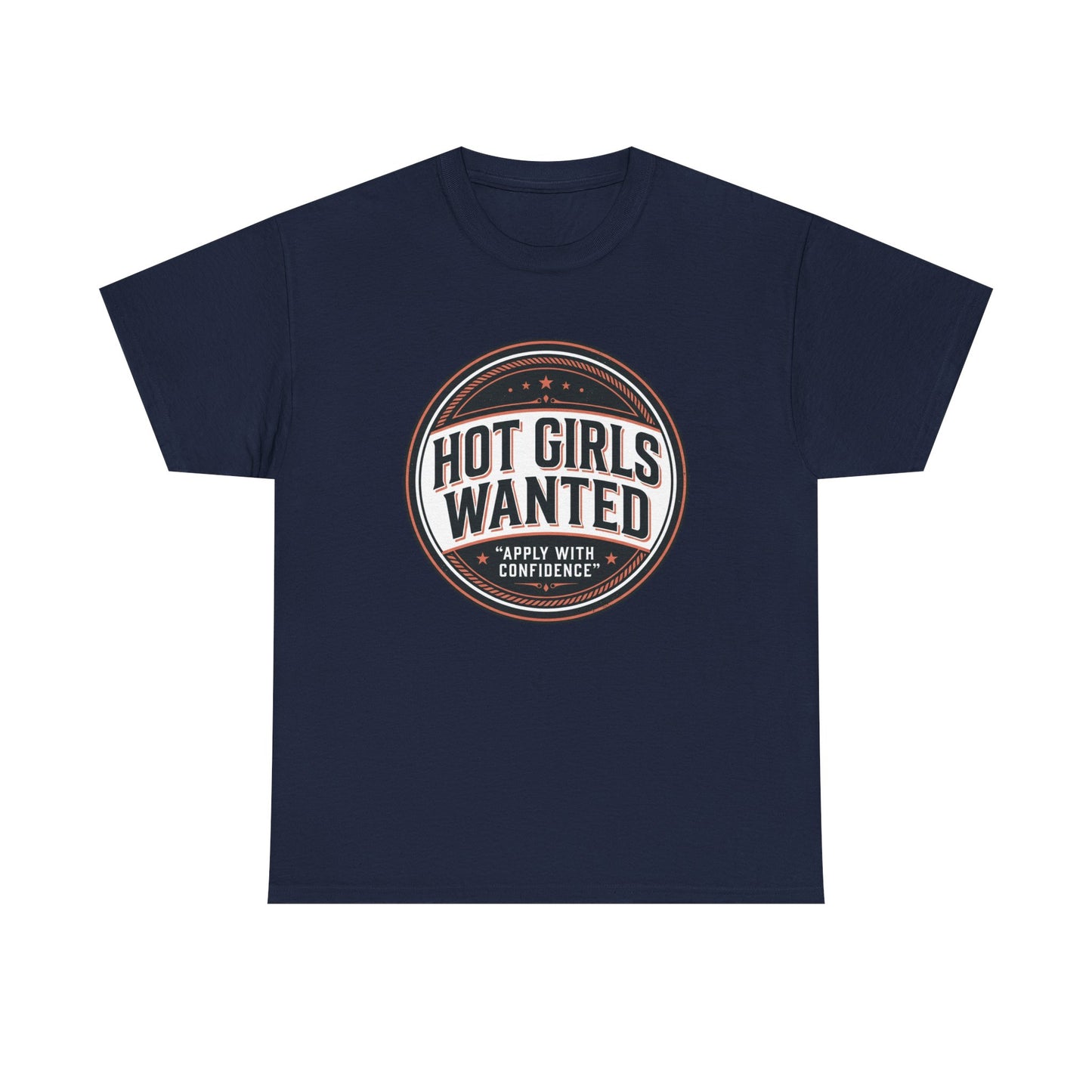 T-Shirt — "Hot Girls Wanted" Retro Badge Tee