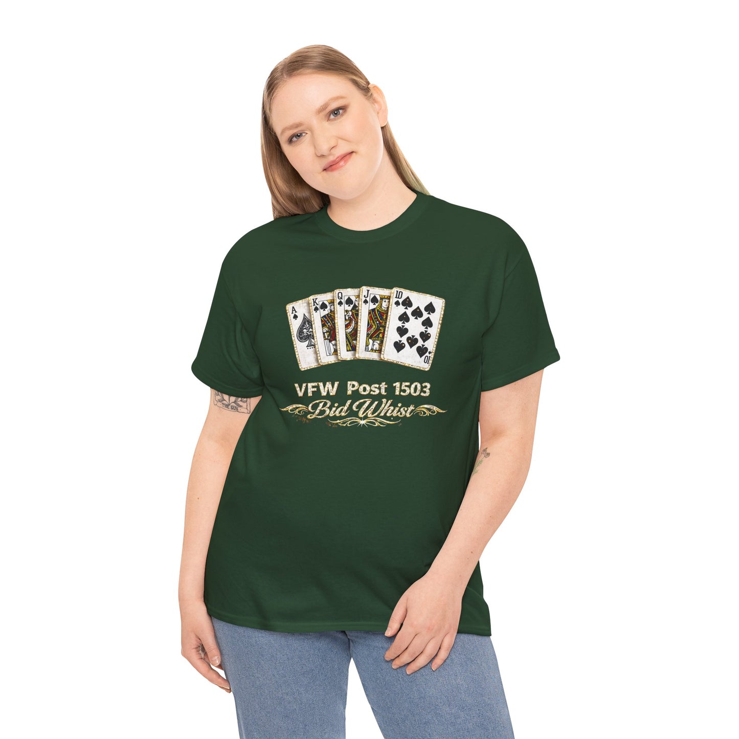 Veterans VFW Poker Night Tee – "VFW Post 1503" Playing Cards Design