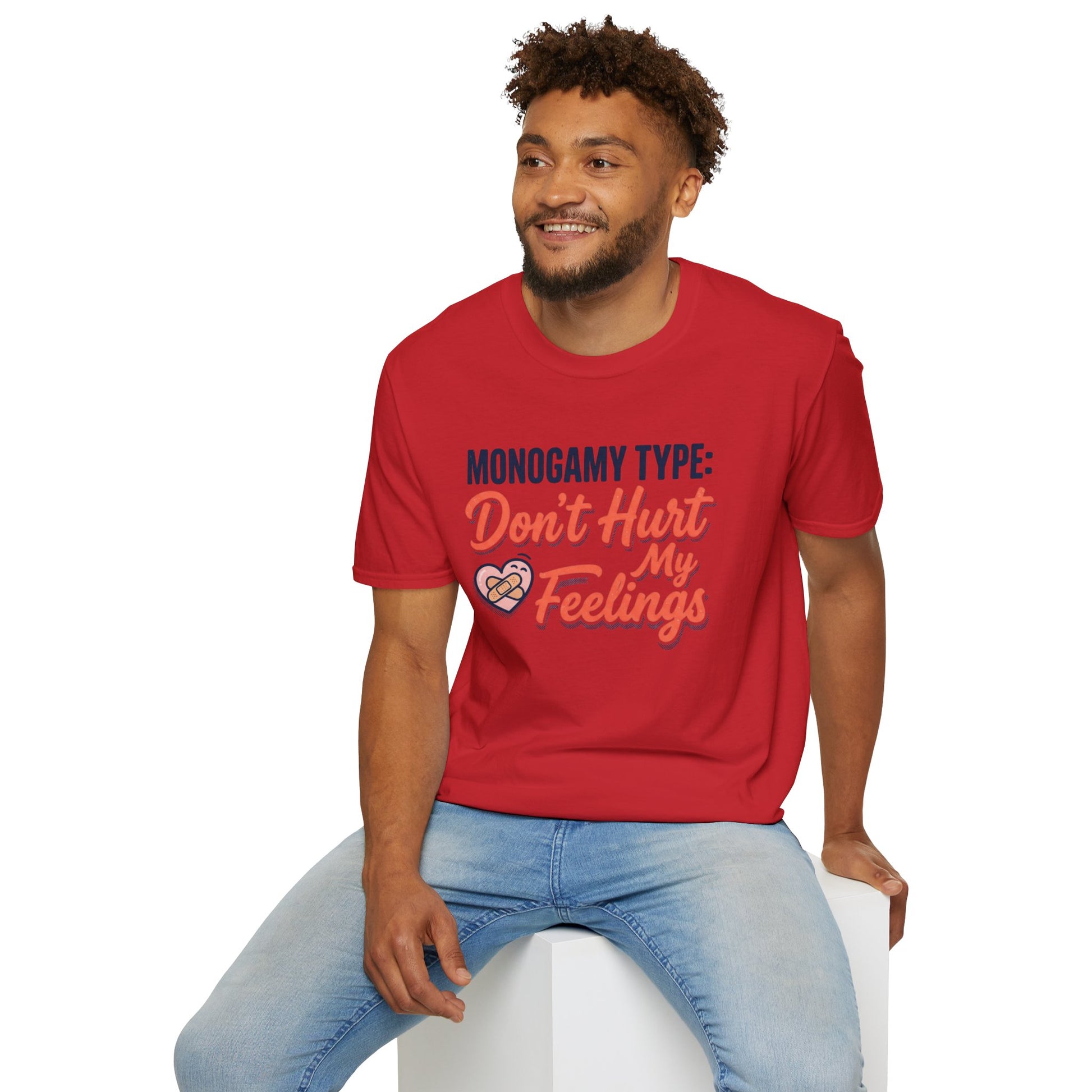 "Monogamy Type: Don't Hurt My Feelings" Graphic Tee Printify