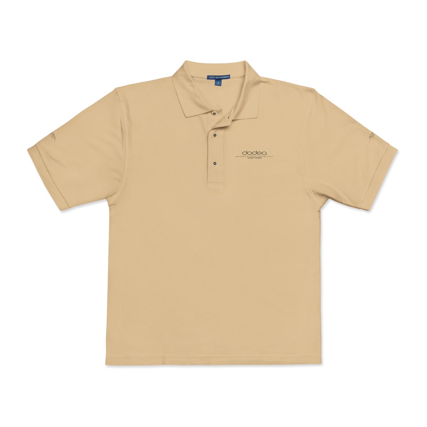 SPAM Embroidered Minimal Logo Polo Shirt — Classic Casual Work & Golf Tee