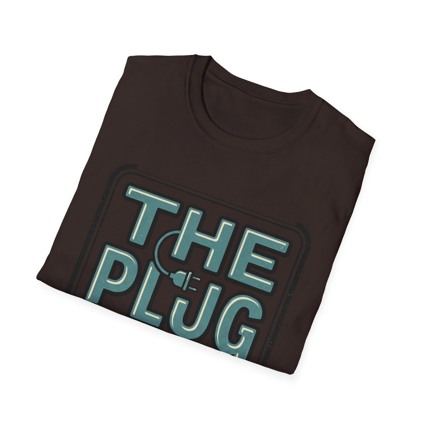 The Plug Graphic T-Shirt — Retro Power Cord Logo Tee