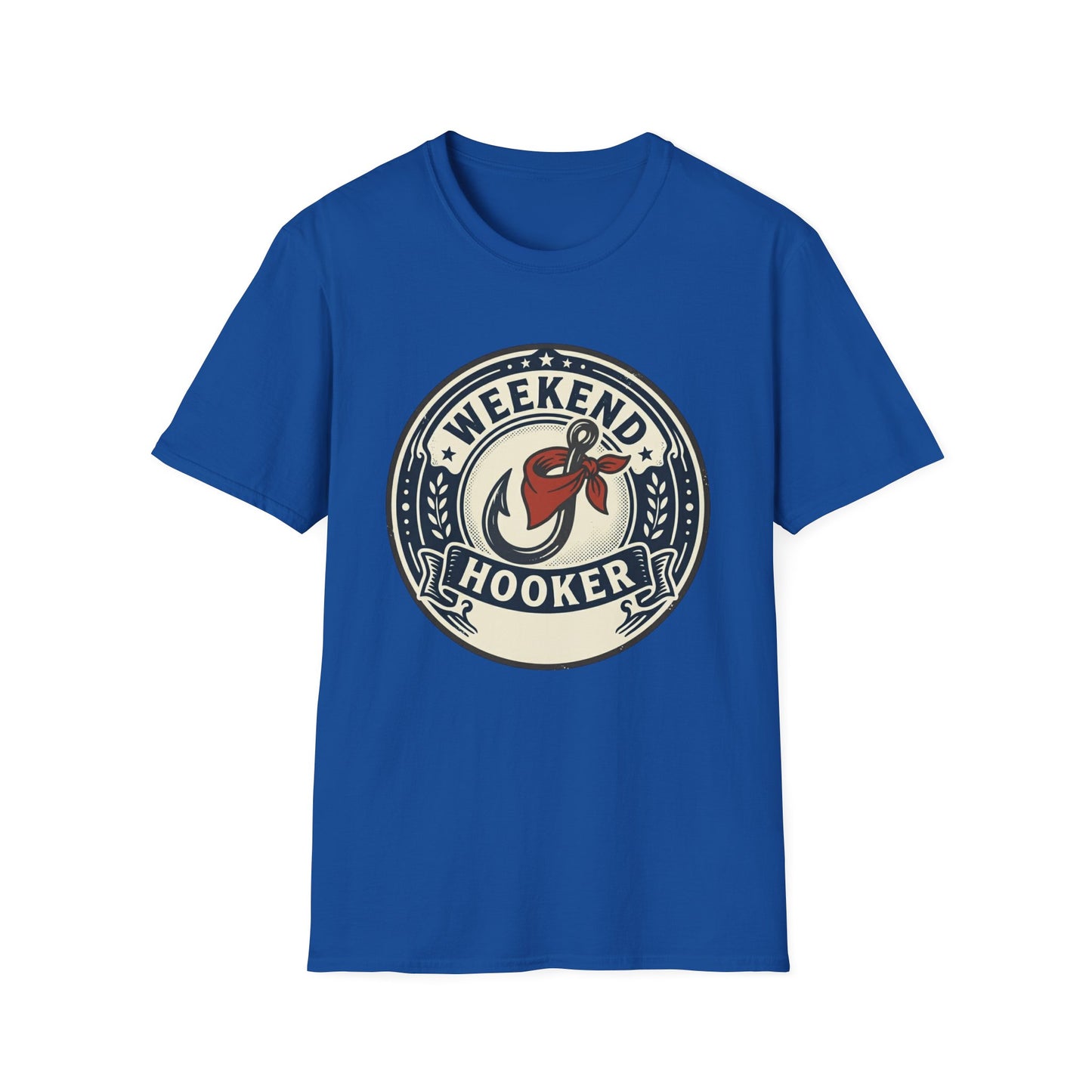 Weekend Hooker Fishing T-Shirt — Retro Angler Logo Tee