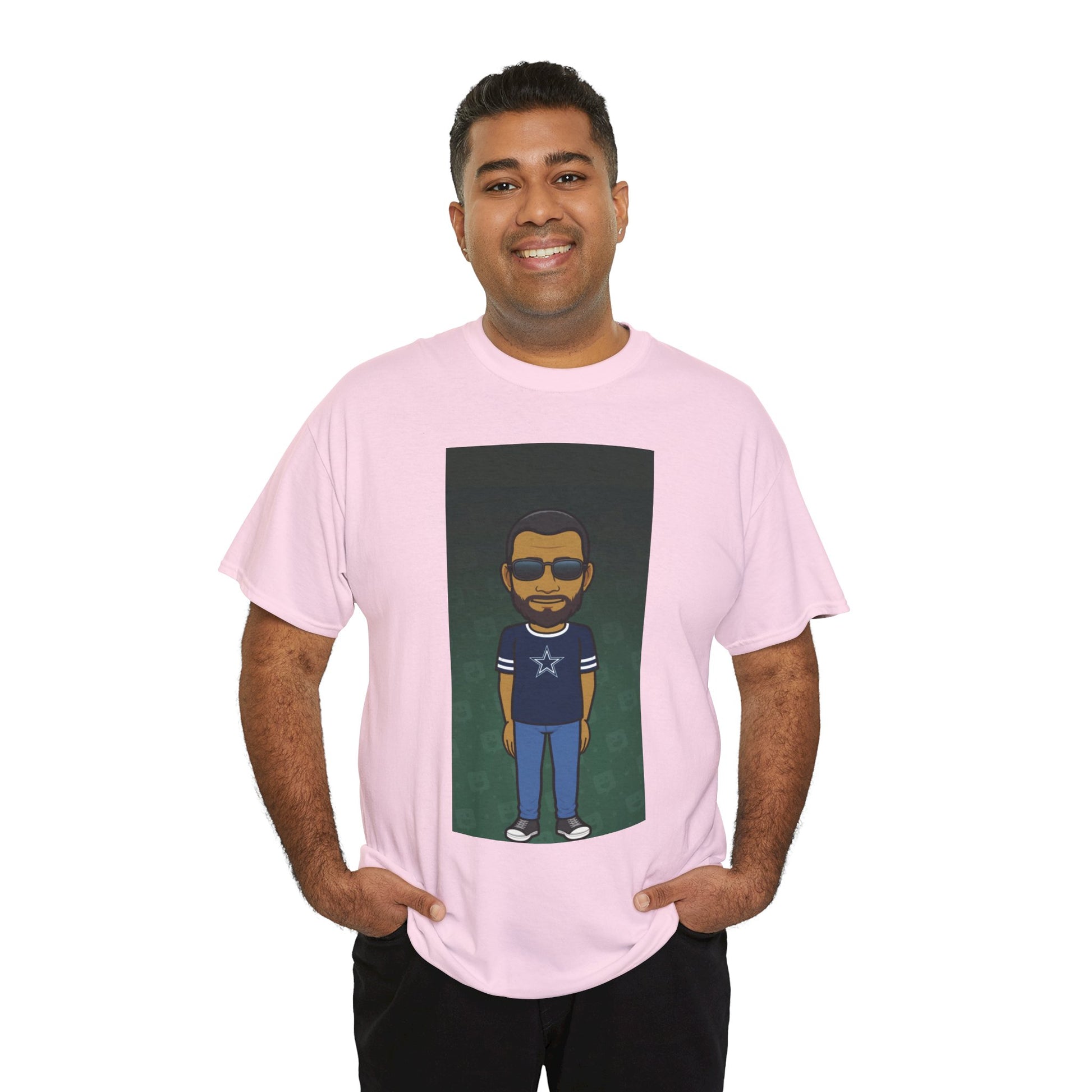 Cartoon Guy Graphic Tee — Personalized Avatar Shirt Printify