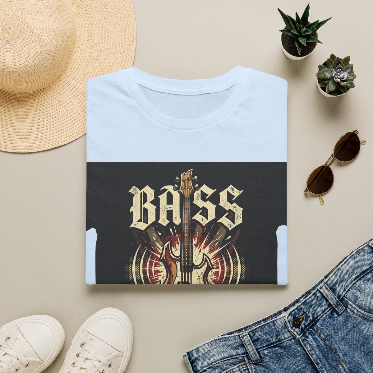 Bass Guitar T-Shirt — "Bass: If You Got It, Crank It Up!" Rock Music Tee