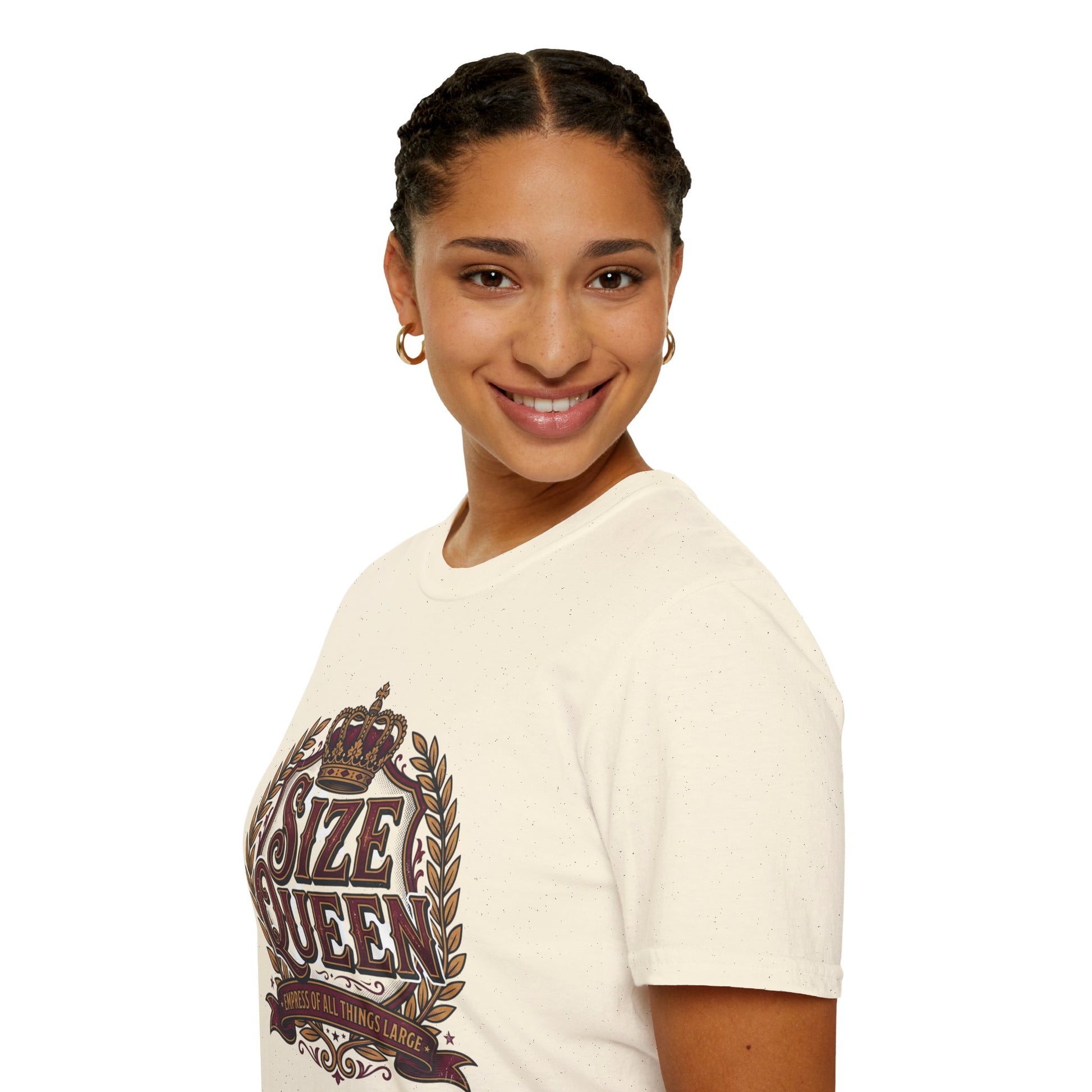 Size Queen T‑Shirt — Vintage Crown Graphic Tee Printify
