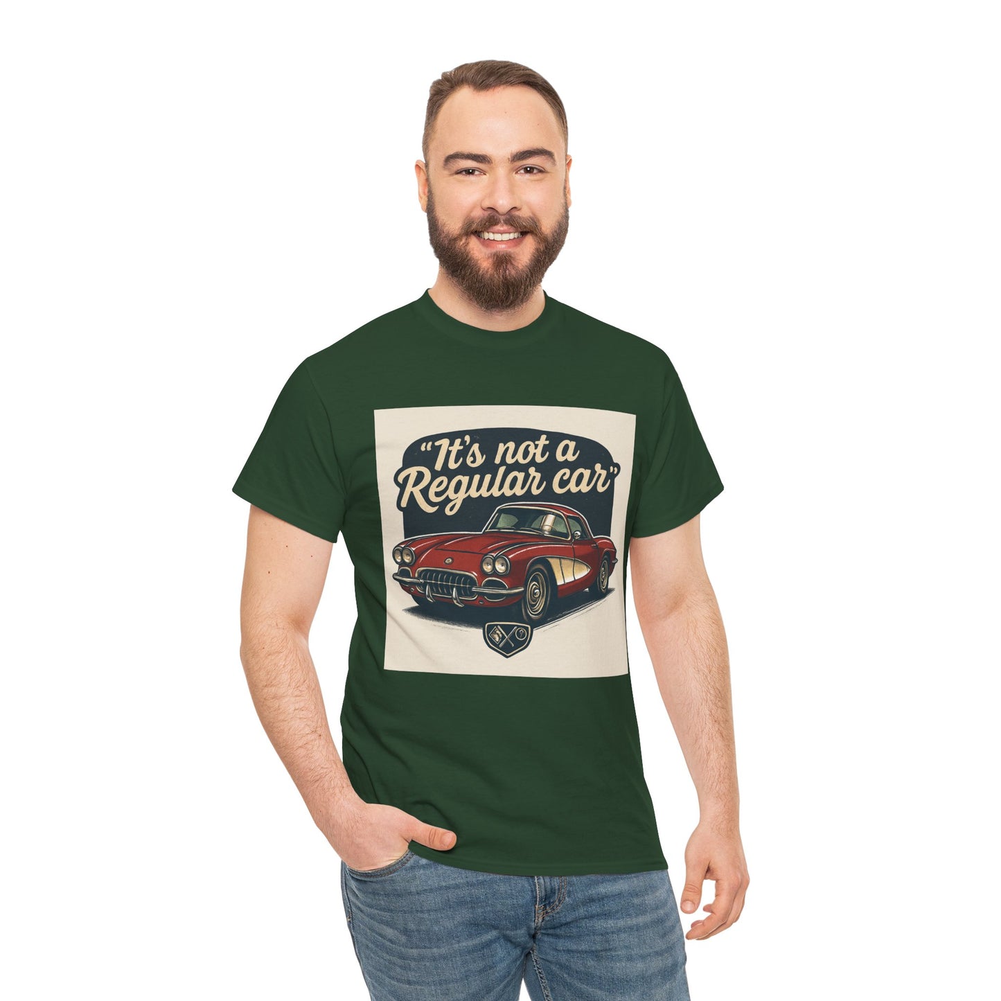 Classic Car Tee — "It's Not a Regular Car" Vintage Muscle Car Shirt Printify