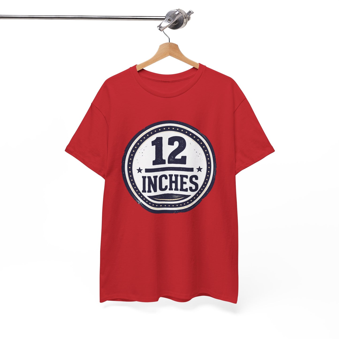 12 Inches Badge T-Shirt — Vintage Stamp Graphic Tee
