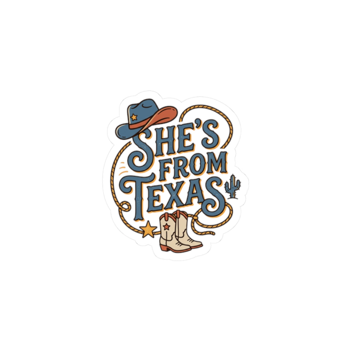 Texas Kiss-Cut Stickers