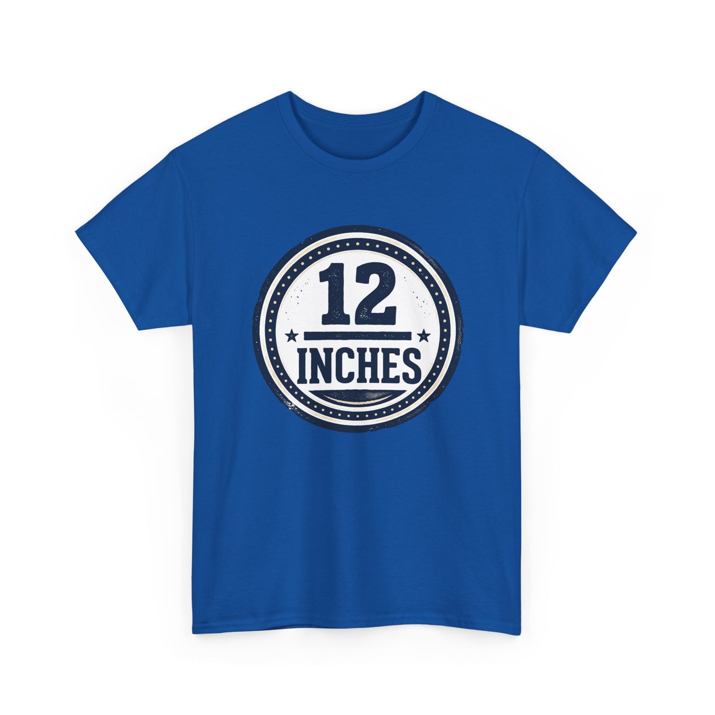 12 Inches Badge T-Shirt — Vintage Stamp Graphic Tee