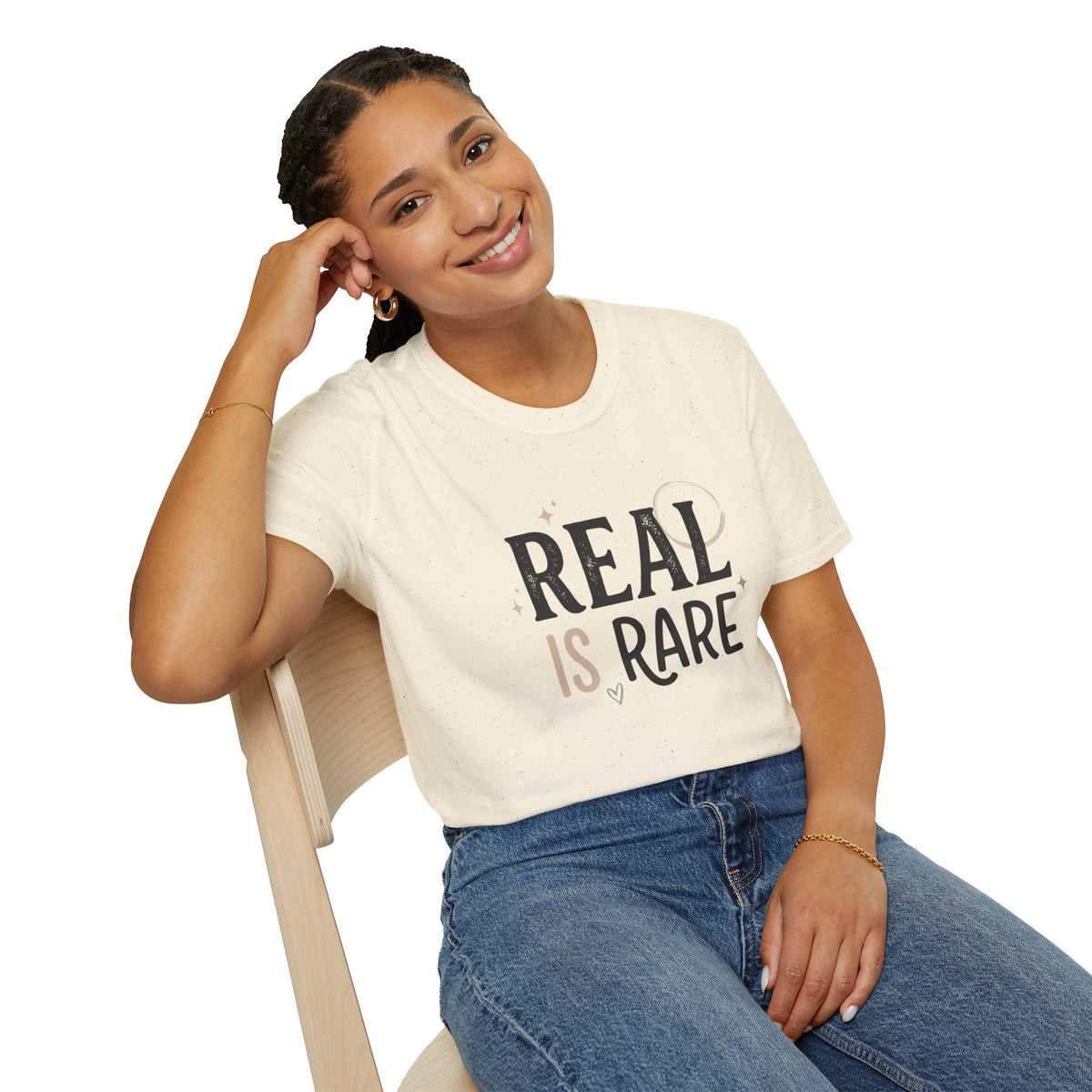 Real Is Rare Graphic Tee — Inspirational Casual Shirt