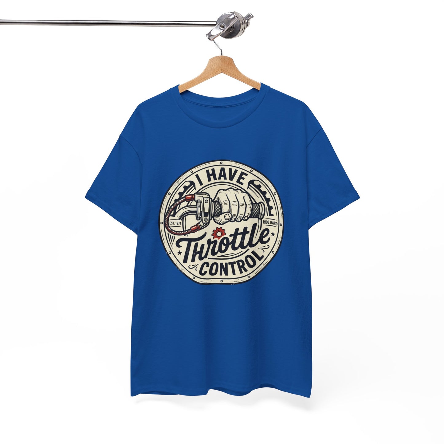 Throttle Control T-Shirt — "I Have Throttle Control" Vintage Motorcycle Tee