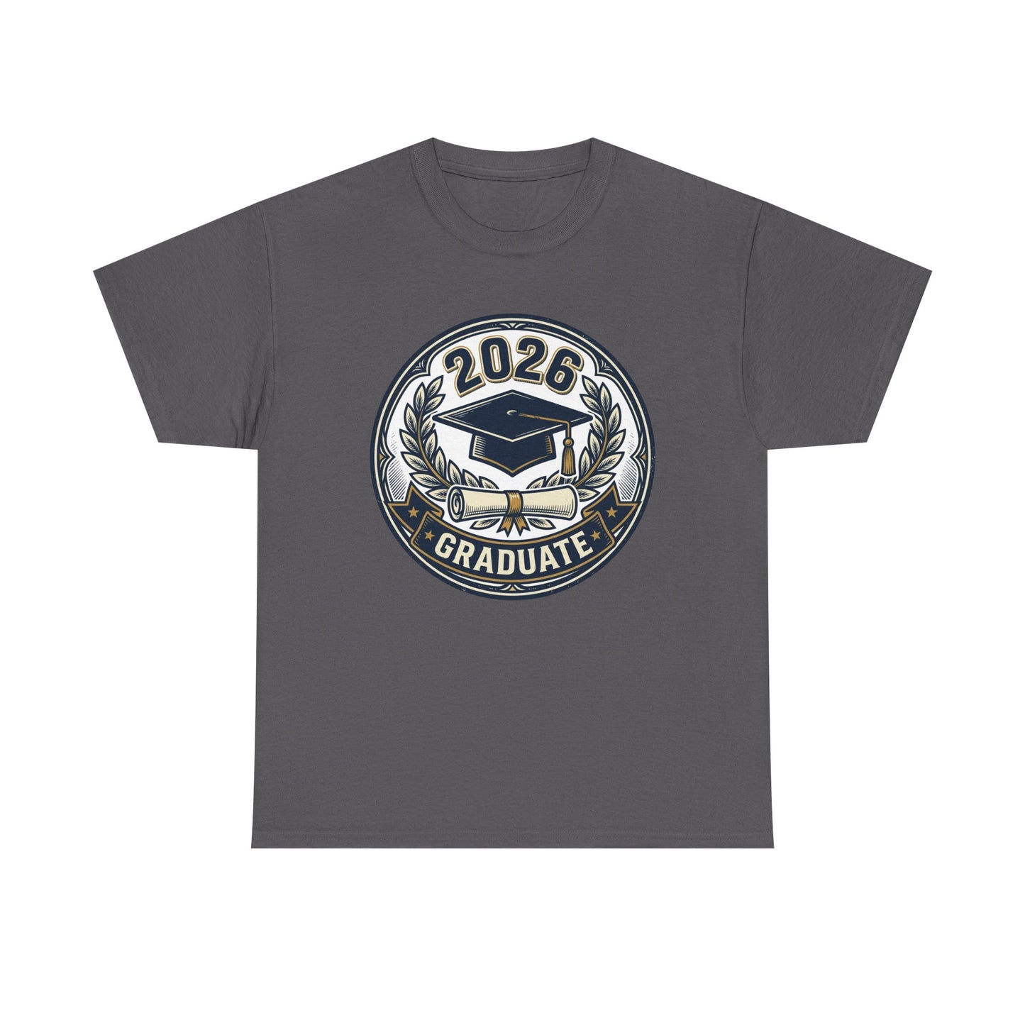 2026 Graduate T-Shirt — Graduation Cap Emblem Tee