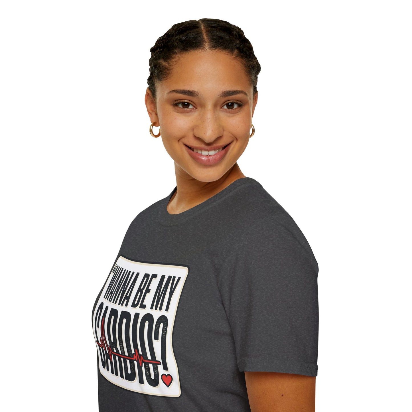 Wanna Be My Cardio? T-Shirt — Funny Fitness Graphic Tee for Gym Lovers