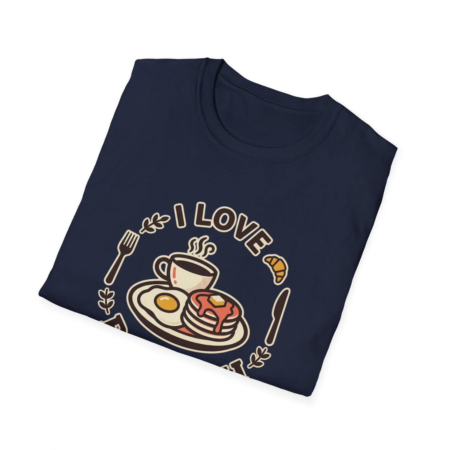 Brunch Lover T-Shirt – "I Love Brunch" Pancakes & Coffee Graphic Tee