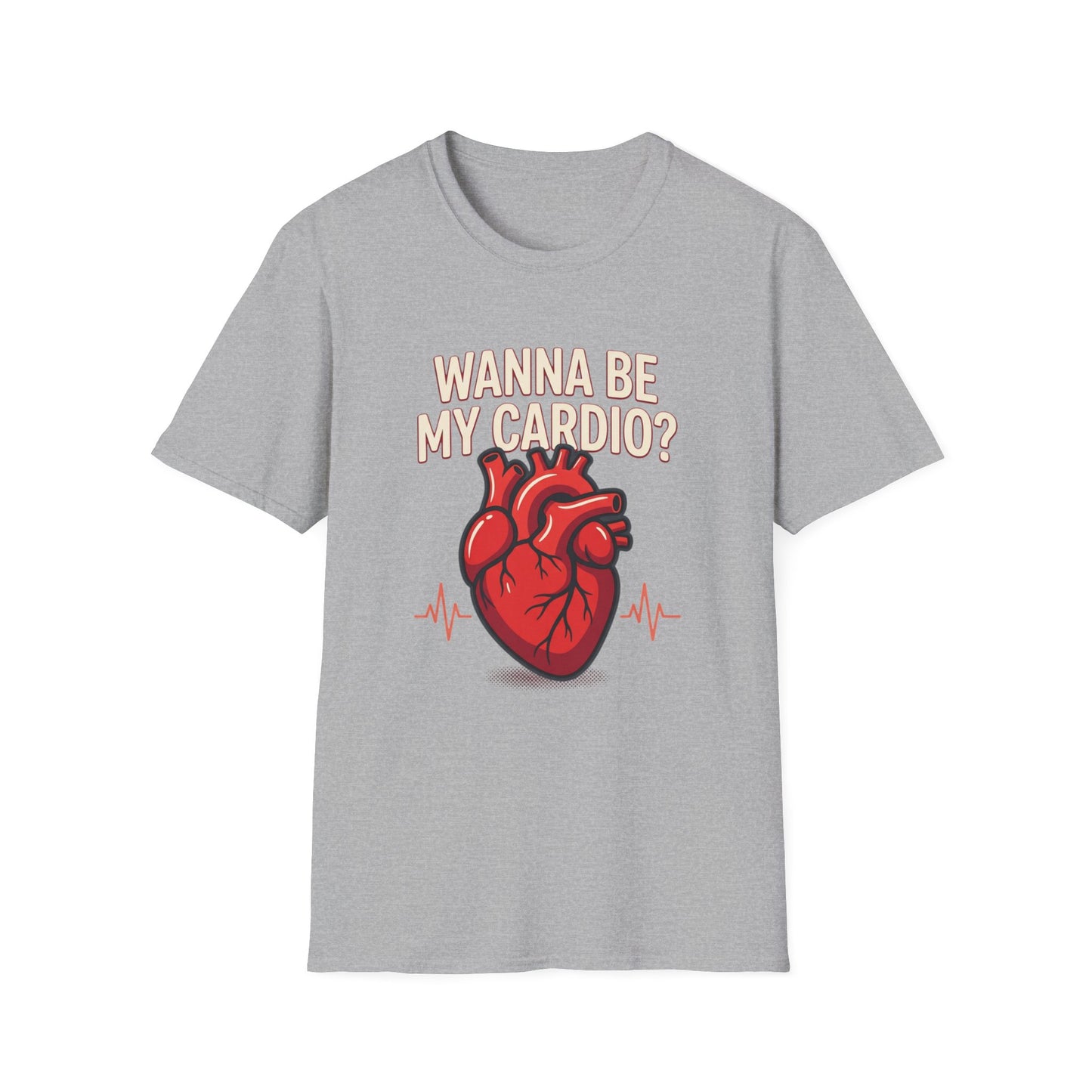 Wanna Be My Cardio? T-Shirt — Cute Anatomical Heart Graphic Tee