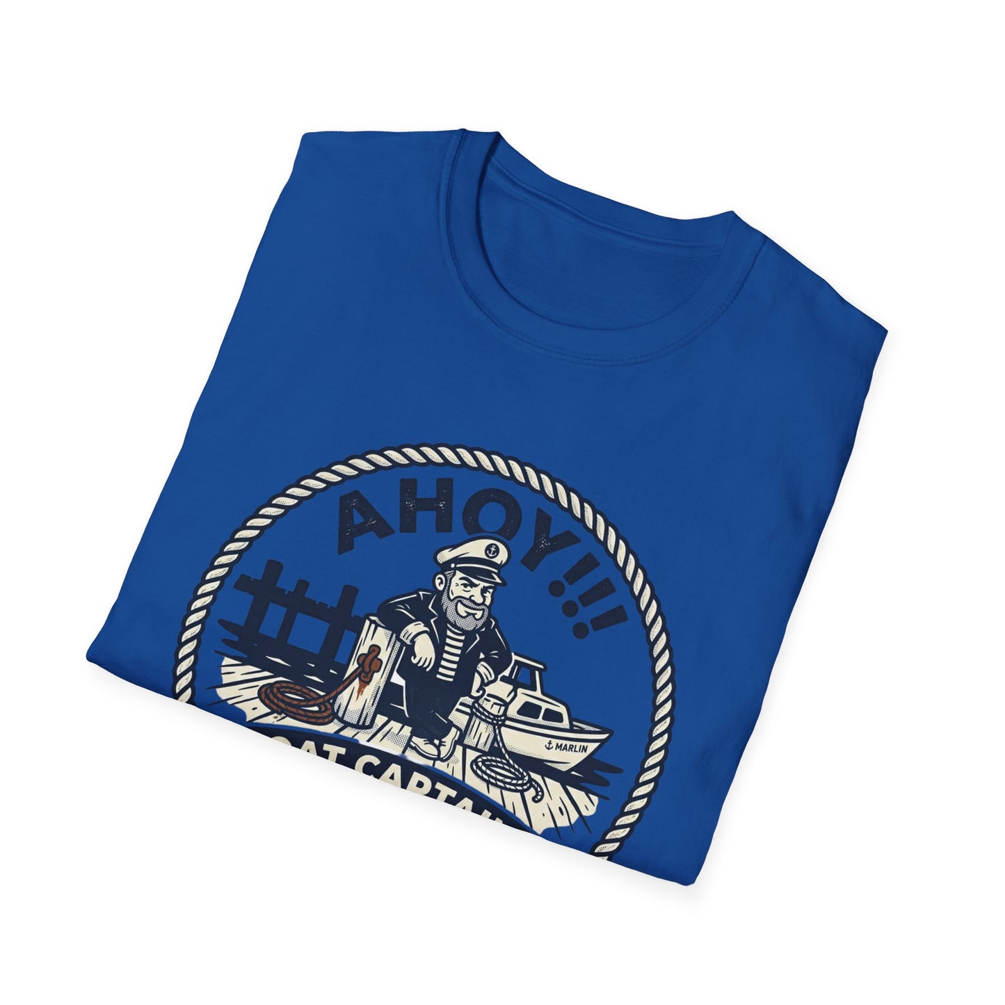 Ahoy Boat Captain T-Shirt — “Boat Captains With Short Tow Ropes” Nautical Graphic Tee
