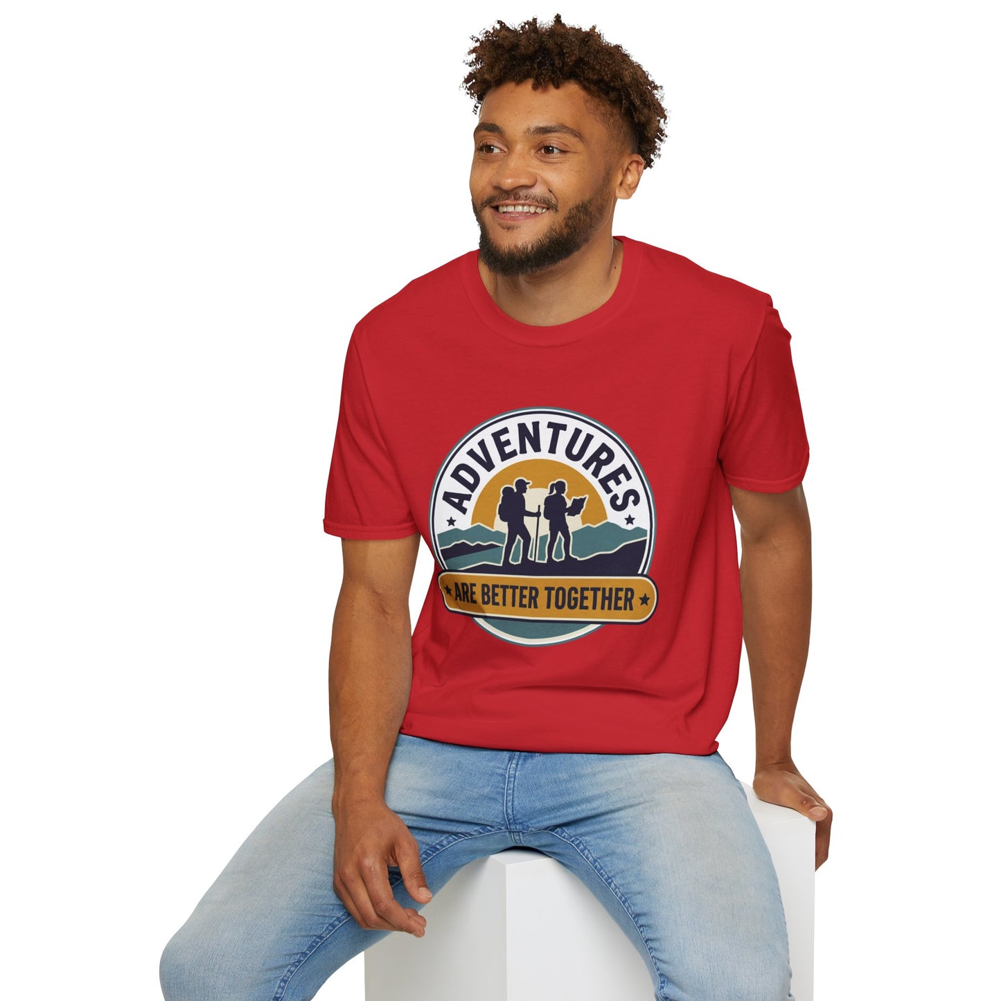 Adventures Are Better Together T-Shirt — Couples Hiking Outdoor Graphic Tee