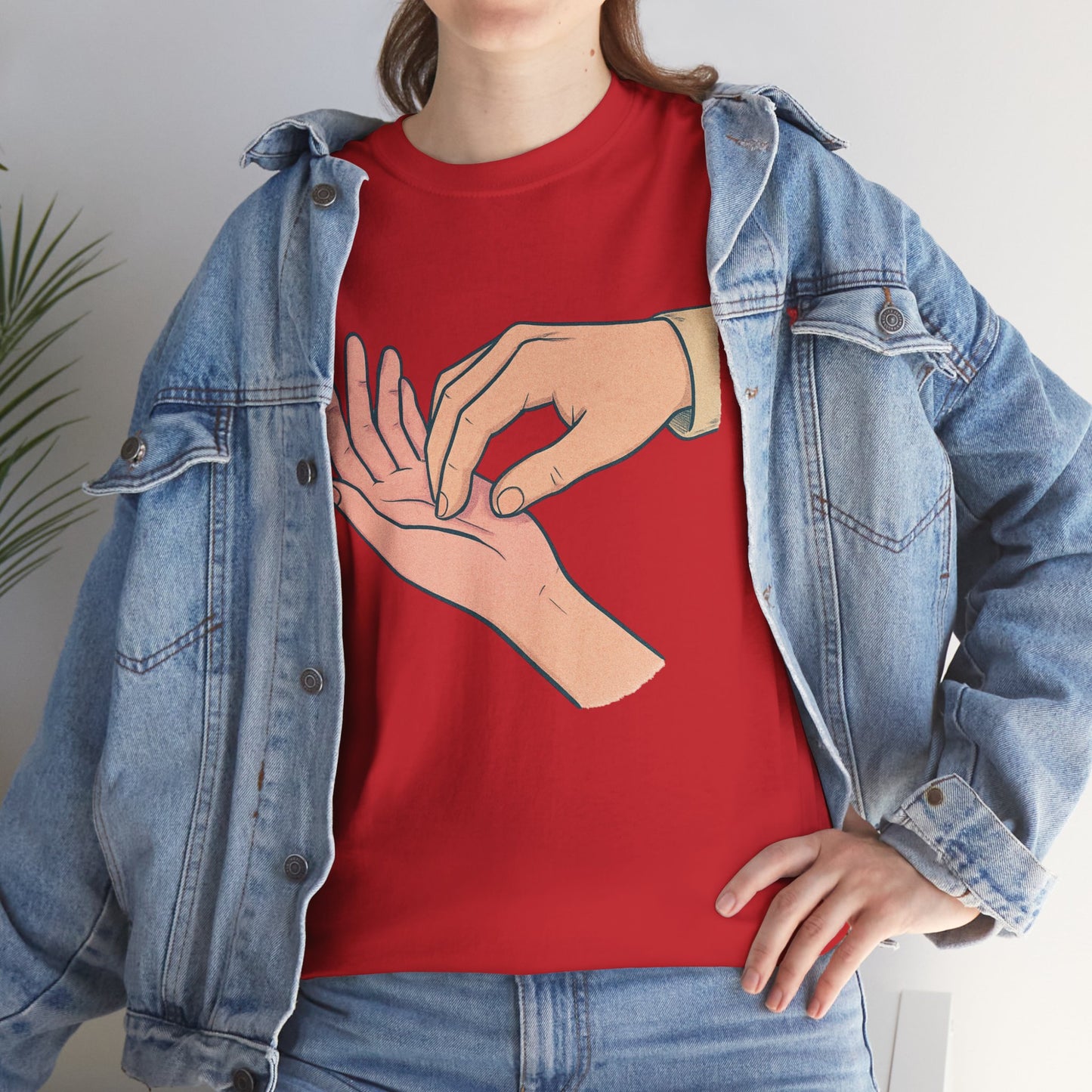 T-Shirt - Gentle Palm Reading Illustration Tee
