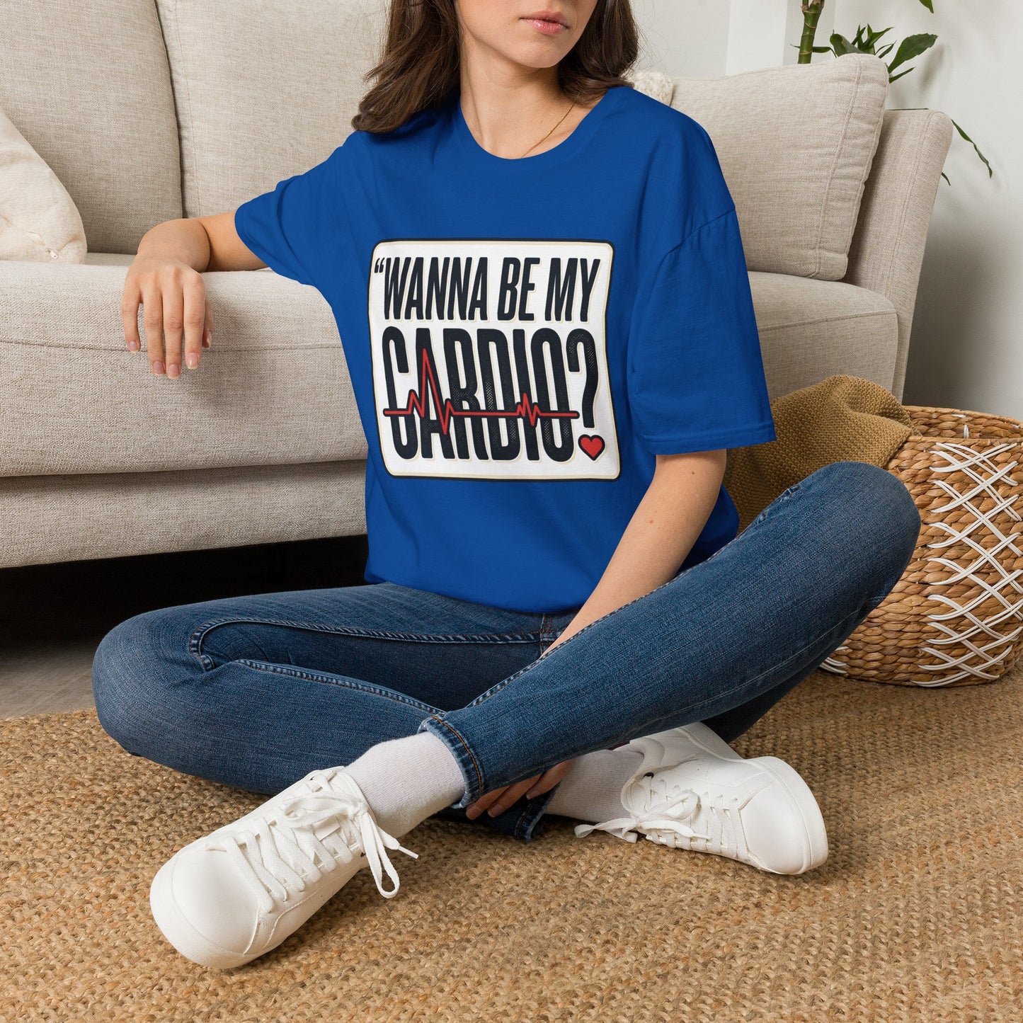 Wanna Be My Cardio? T-Shirt — Funny Fitness Graphic Tee for Gym Lovers