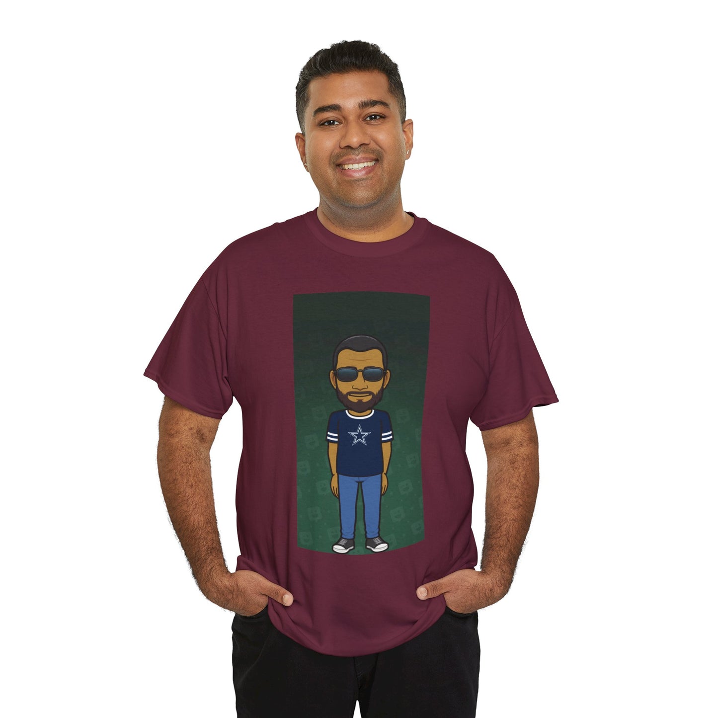 Cartoon Guy Graphic Tee — Personalized Avatar Shirt Printify