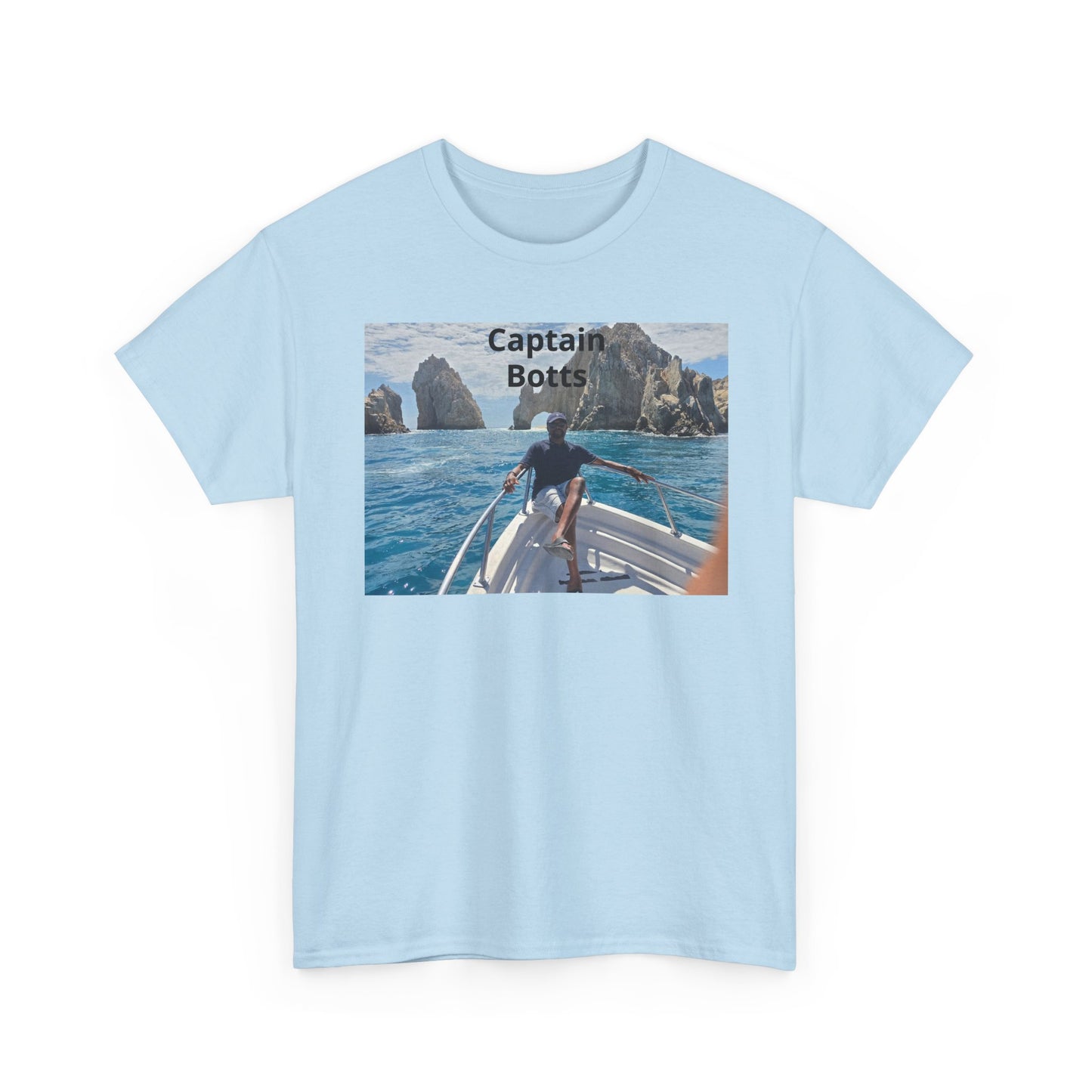 Larry T-Shirt — "Captain Botts" Boat Photo Graphic Tee | Nautical Vacation Crew Shirt