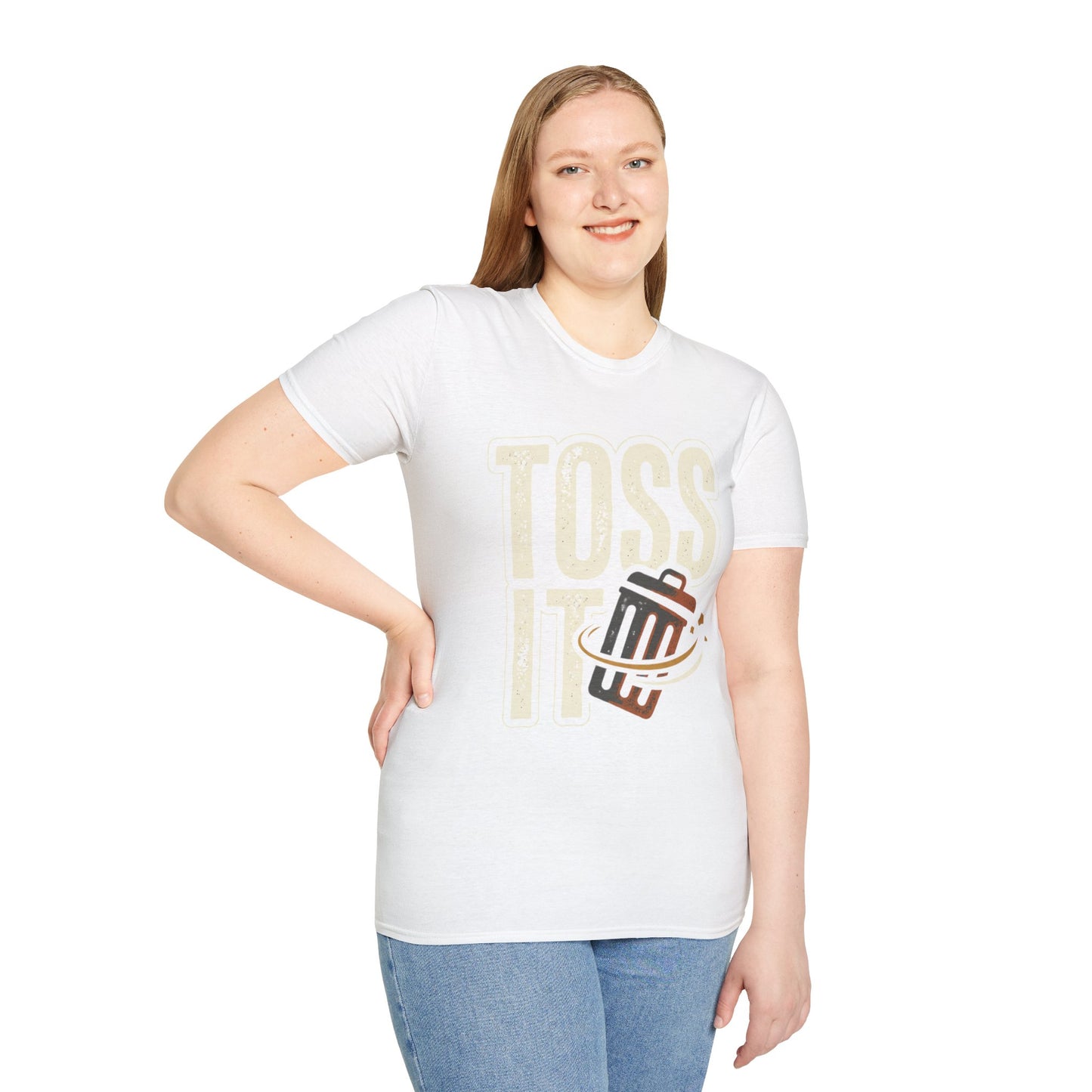 Toss It Graphic T‑Shirt — Casual Recycling / Trash Toss Tee