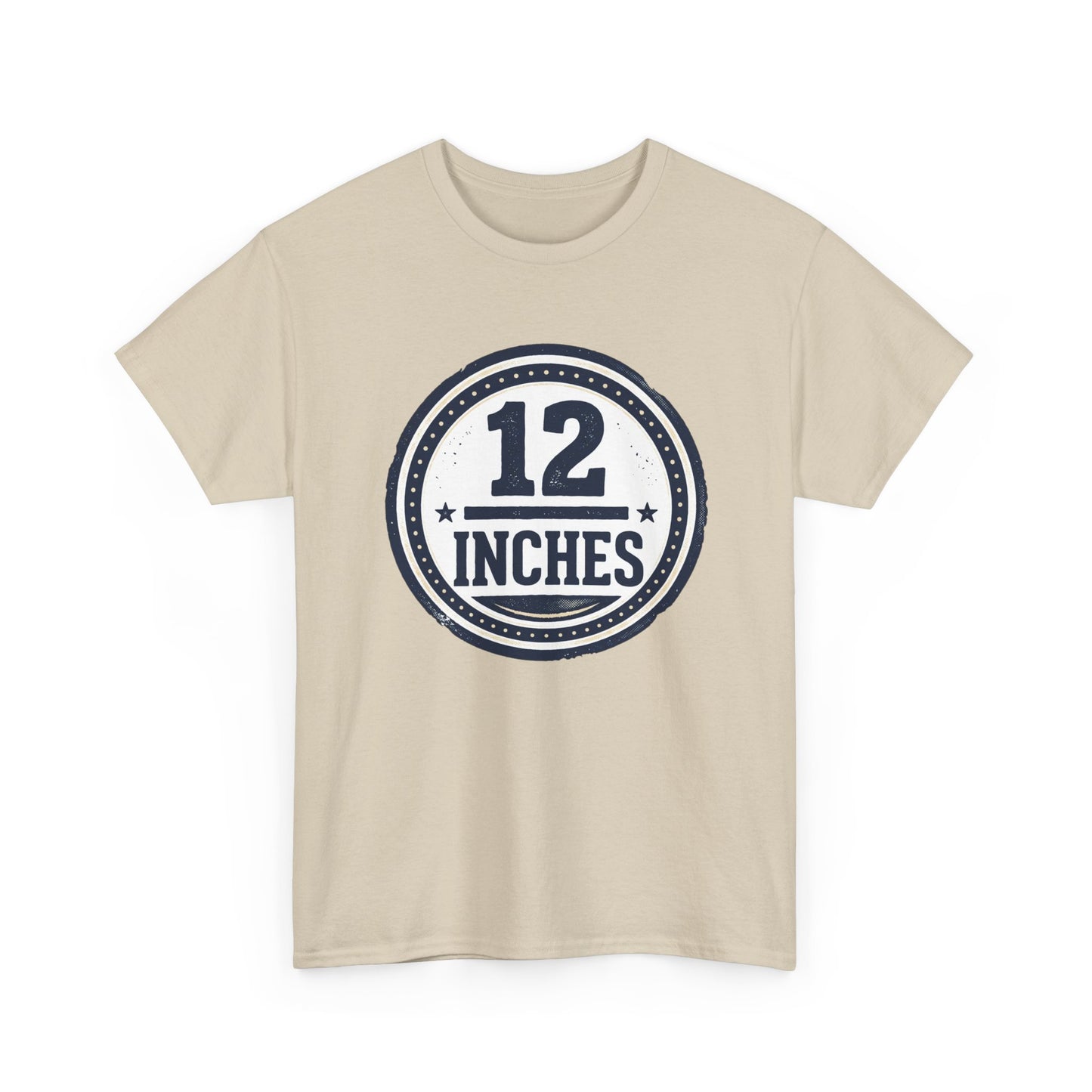 12 Inches Badge T-Shirt — Vintage Stamp Graphic Tee